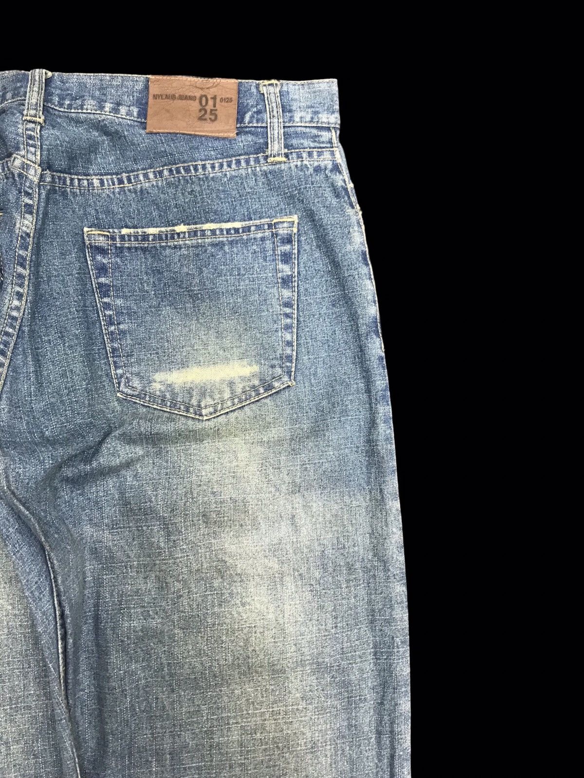 Japanese Brand 💥DENIM ART💥NYLAUS Japan Patchwork Crash Denim F153 Size US 34 / EU 50 - 11 Thumbnail