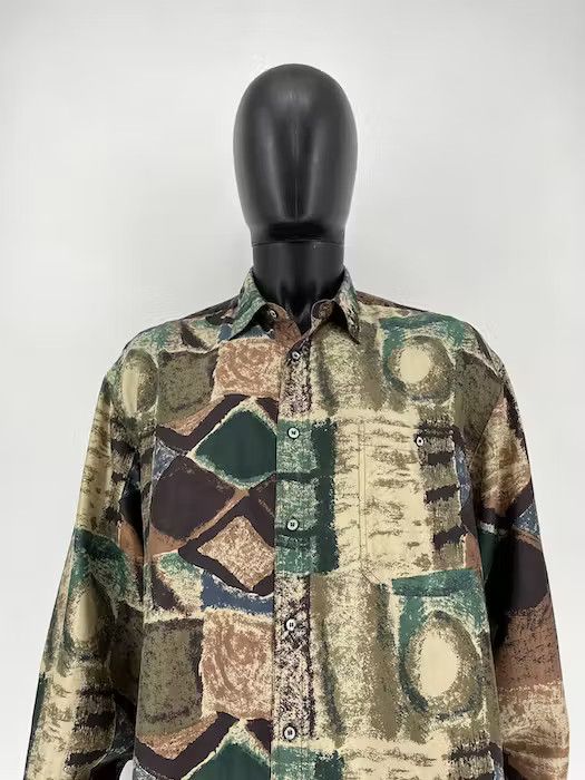 Other Vintage Y2K Hawaiian Pure Silk Art Shirt Streetwear Style Size US L / EU 52-54 / 3 - 5 Thumbnail