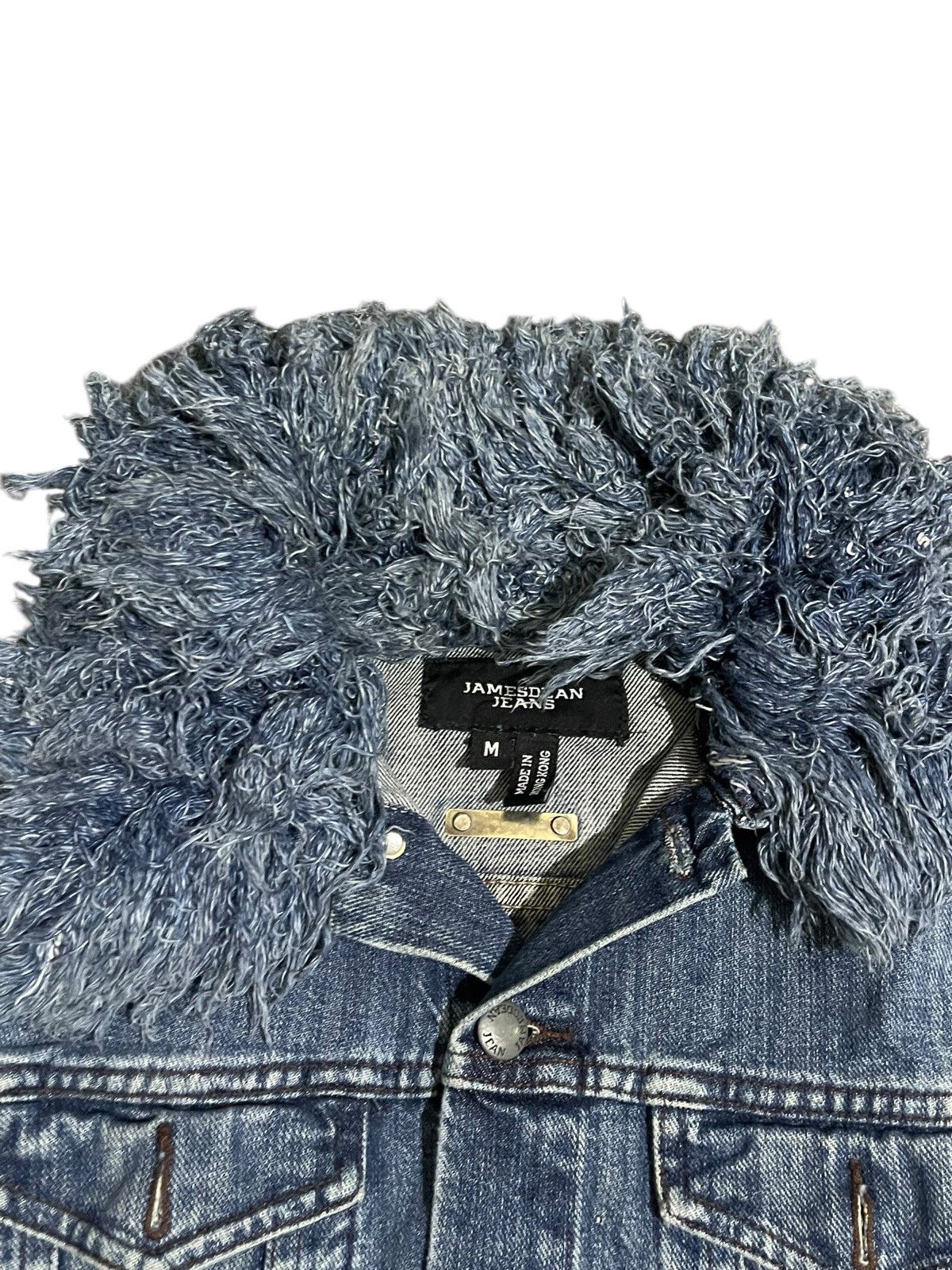 If Six Was Nine Y2K James Dean Fur Denim Jacket Size US S / EU 44-46 / 1 - 6 Thumbnail
