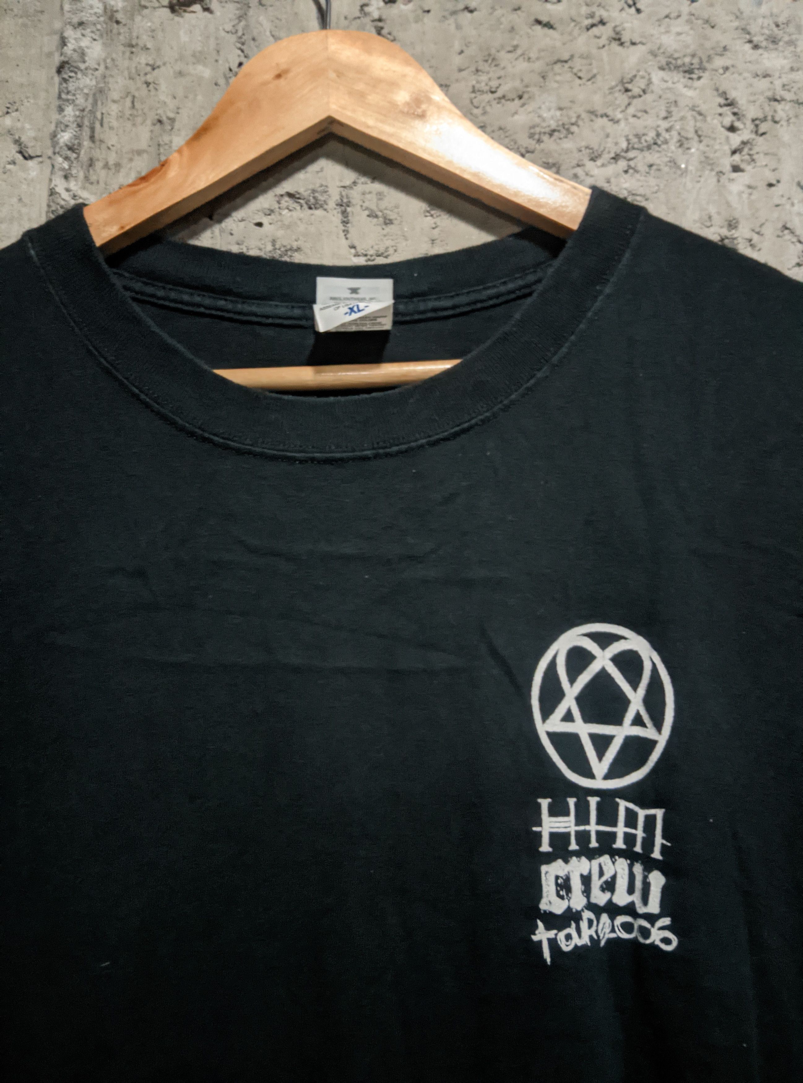 Band Tees Vintage 2006 him live crew tour goth rock t shirt Size US XL / EU 56 / 4 - 3 Thumbnail