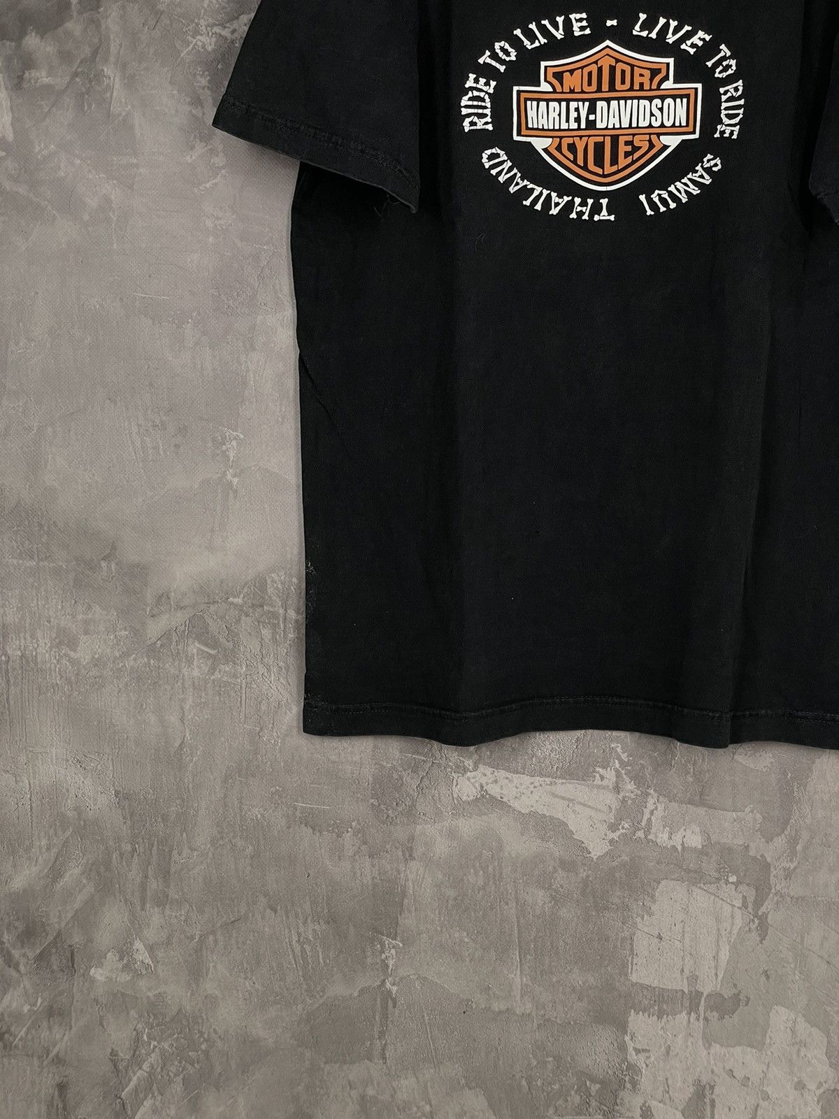 Harley Davidson × Vintage Vintage Y2K Harley Davidson Stone Fadd Big Logo Rare T-Shirt Size US XL / EU 56 / 4 - 6 Thumbnail