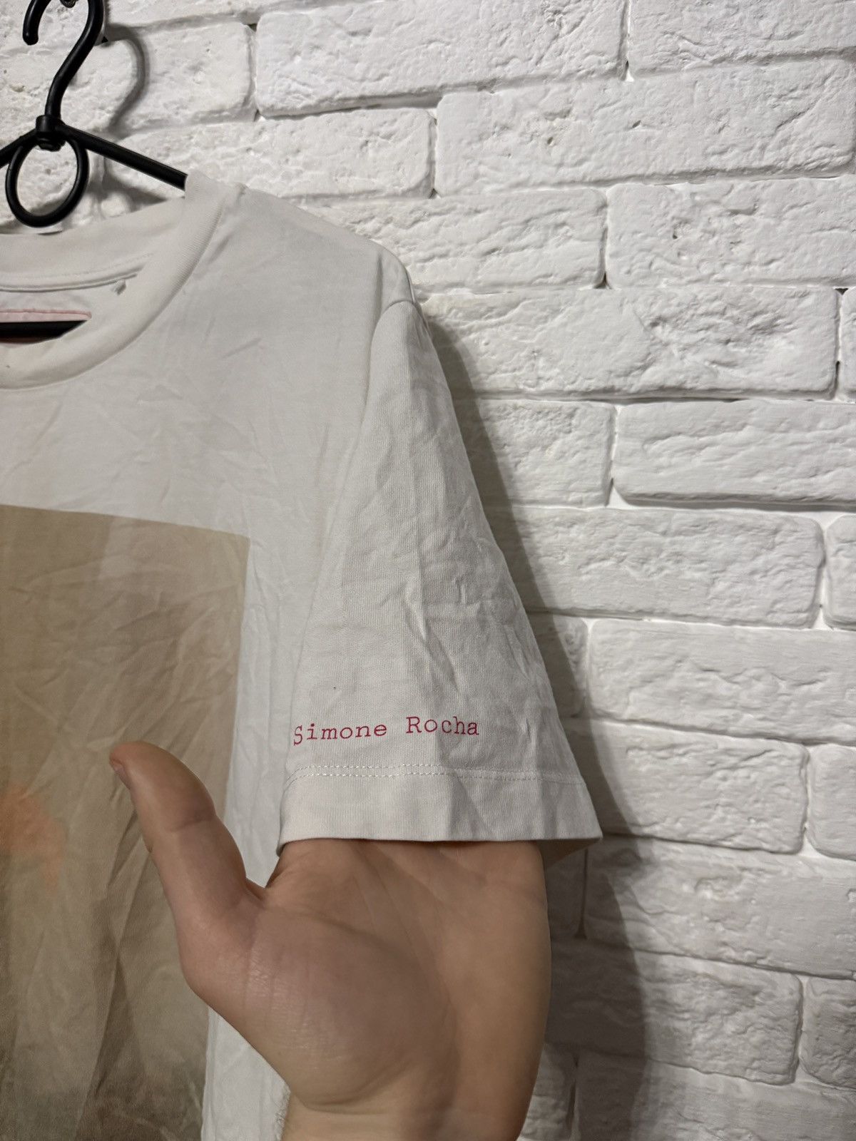 Simone Rocha Simone Rocha x H&M Woman`s T-shirt Huge Graphic Print Tee Size L / US 10 / IT 46 - 4 Thumbnail