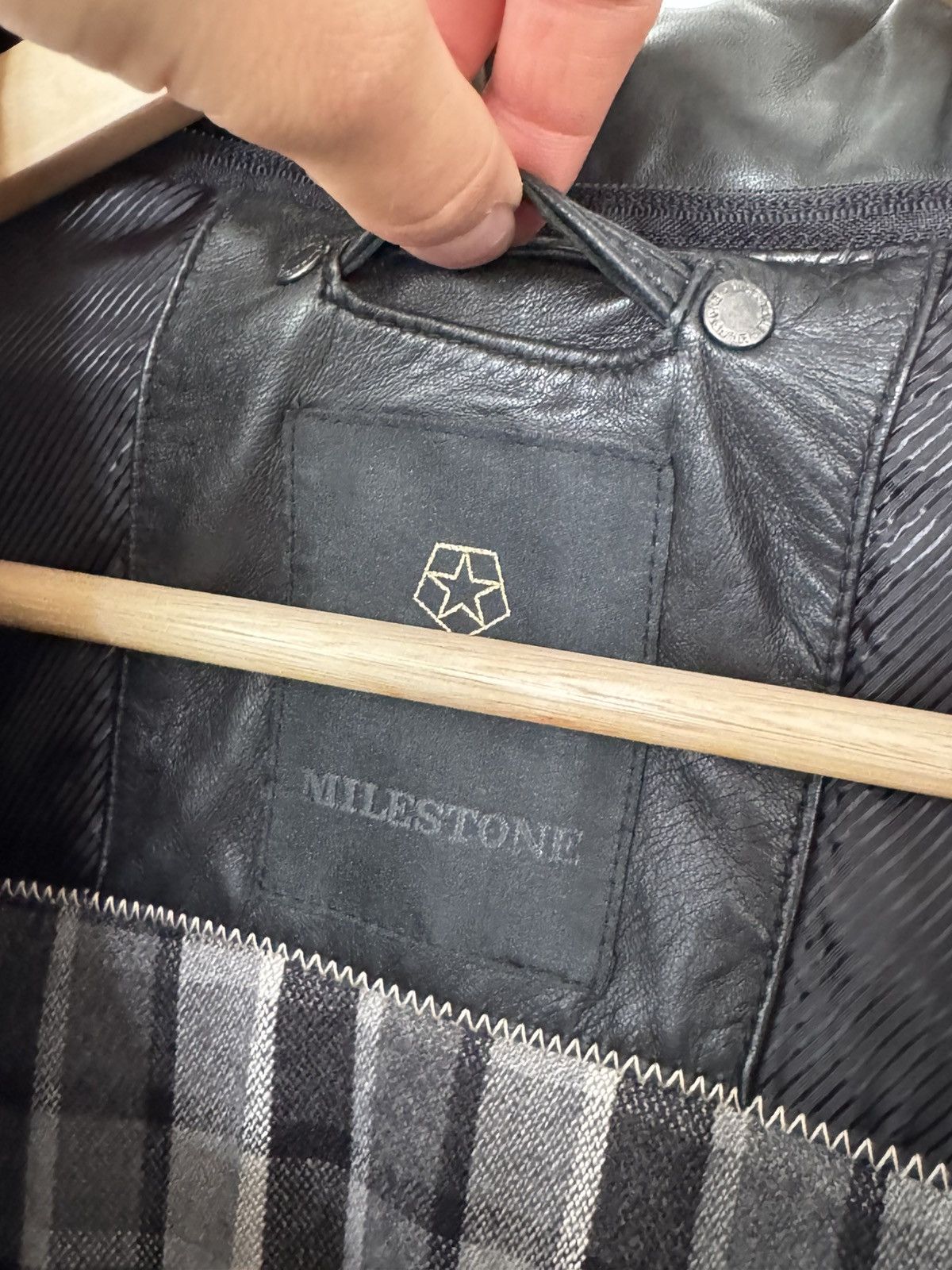 Milestone Milestone Premium Black Leather Jacket Size US XL / EU 56 / 4 - 3 Thumbnail