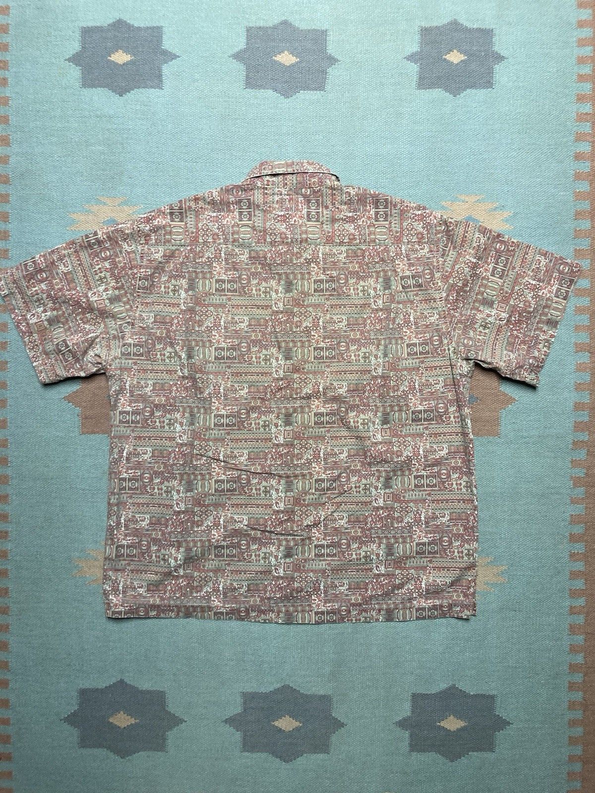 Vintage Vintage button shirt AE surf aztec Hawaiian cotton medium Size US M / EU 48-50 / 2 - 4 Thumbnail