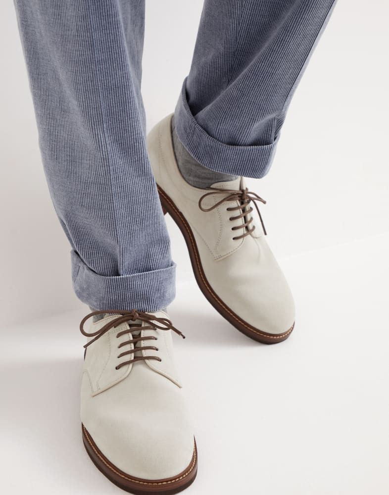 Brunello Cucinelli o1w1db10925 Pair Of Laced Shoes in Light Beige Size US 7 / EU 40 - 5 Thumbnail