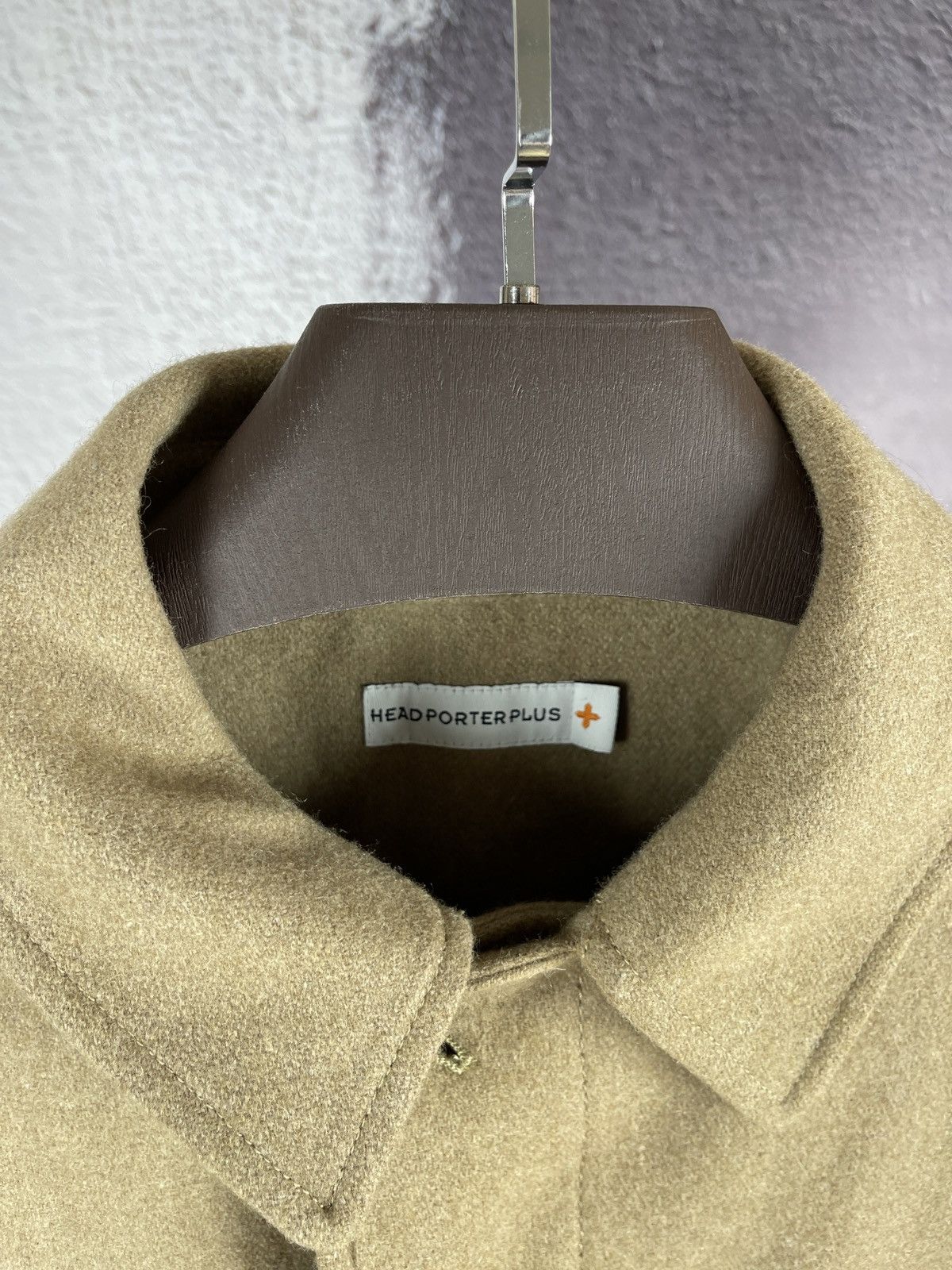Head Porter Head Porter Plus beige single breasted wool coat size L Size US L / EU 52-54 / 3 - 10 Thumbnail