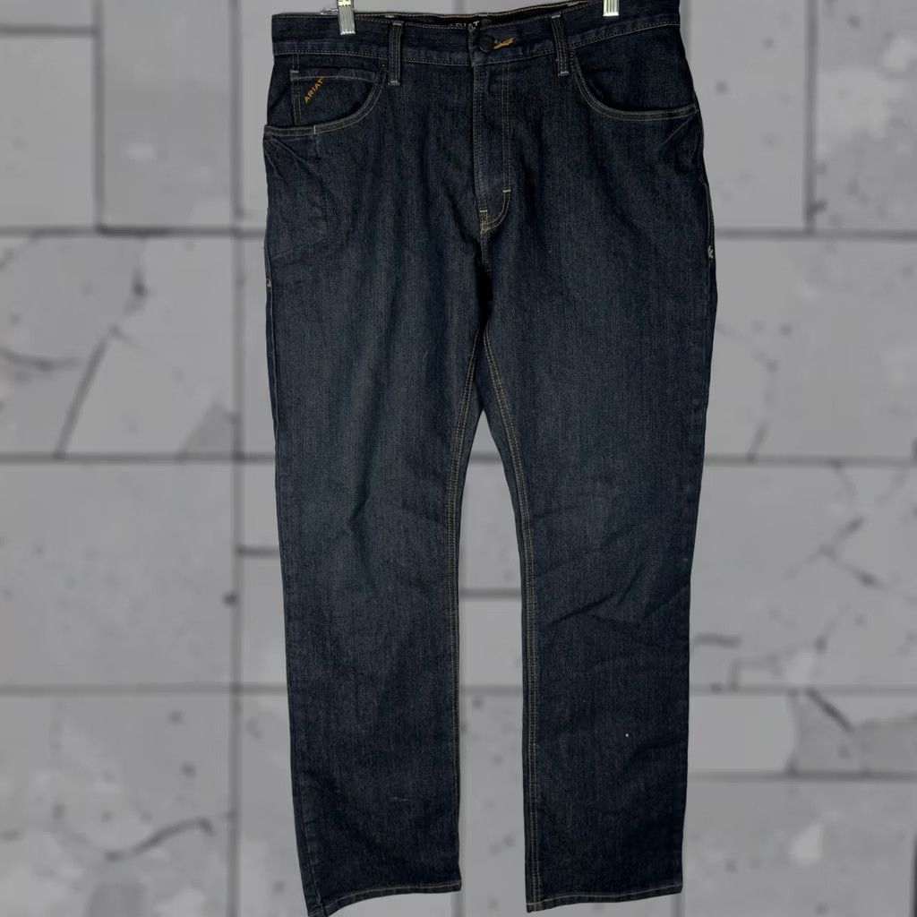 Ariat Ariat Jeans M4 Rebar Relaxed Straight Blue Mens 34x34 Blue Jeans Mens Size US 34 / EU 50 - 1 Thumbnail