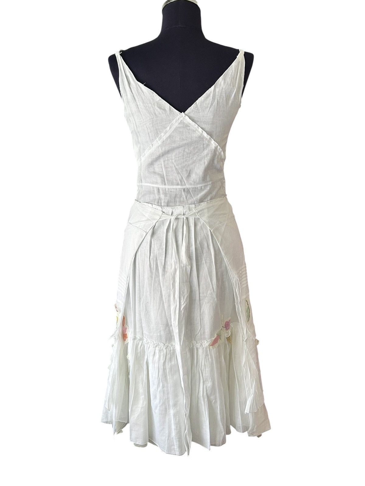 Prada 2004 Beaded Floral Dress Size S / US 4 / IT 40 - 3 Thumbnail