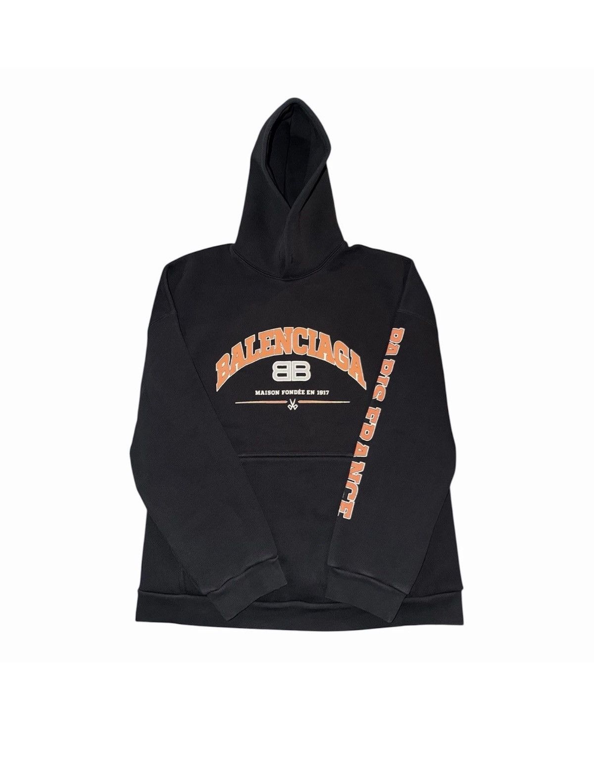 Balenciaga Maison Balenciaga Black Wide Fit Hoodie Size US M / EU 48-50 / 2 - 3 Thumbnail