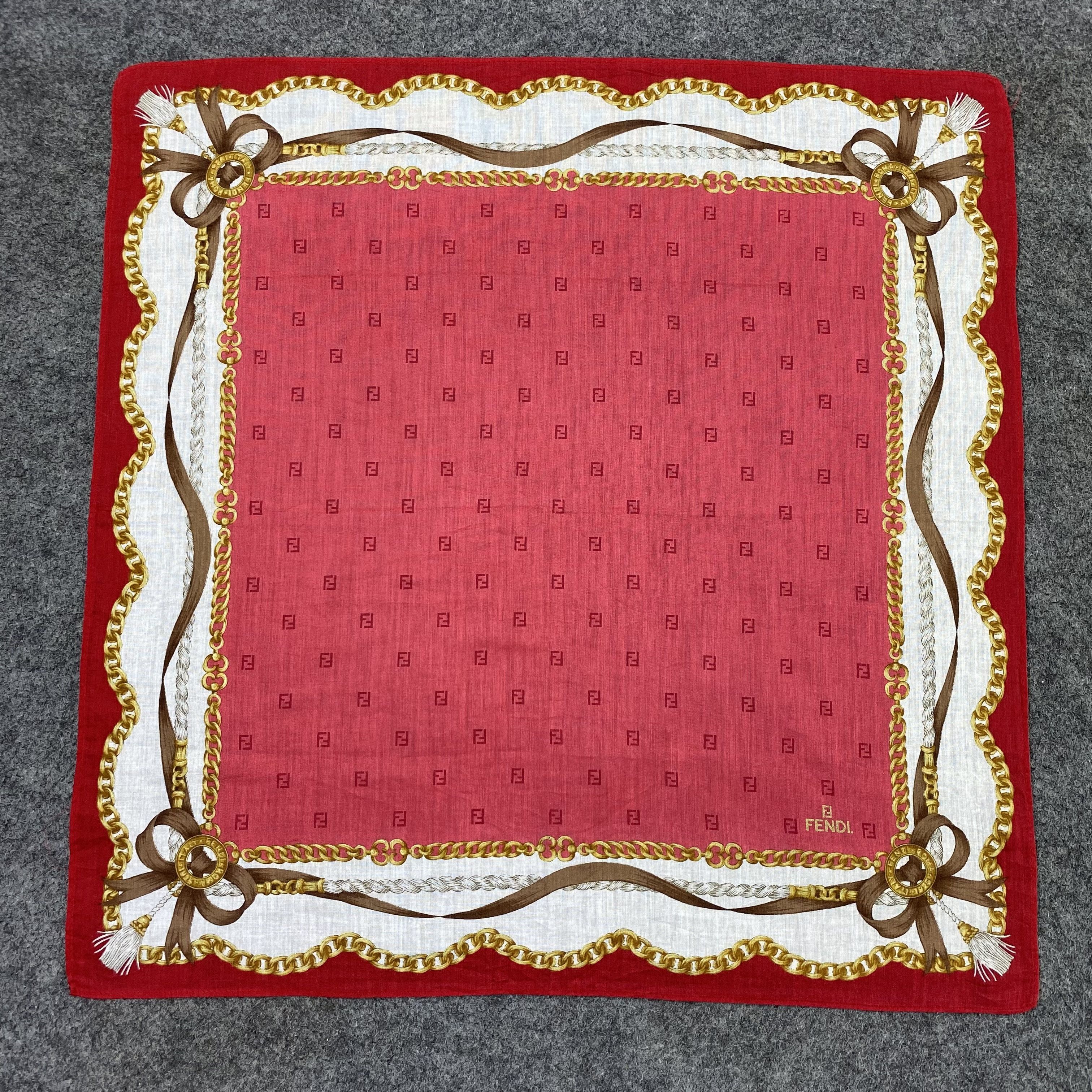 Fendi Fendi Handkerchief Neckerchief Bandana-B2032 Size ONE SIZE - 3 Thumbnail
