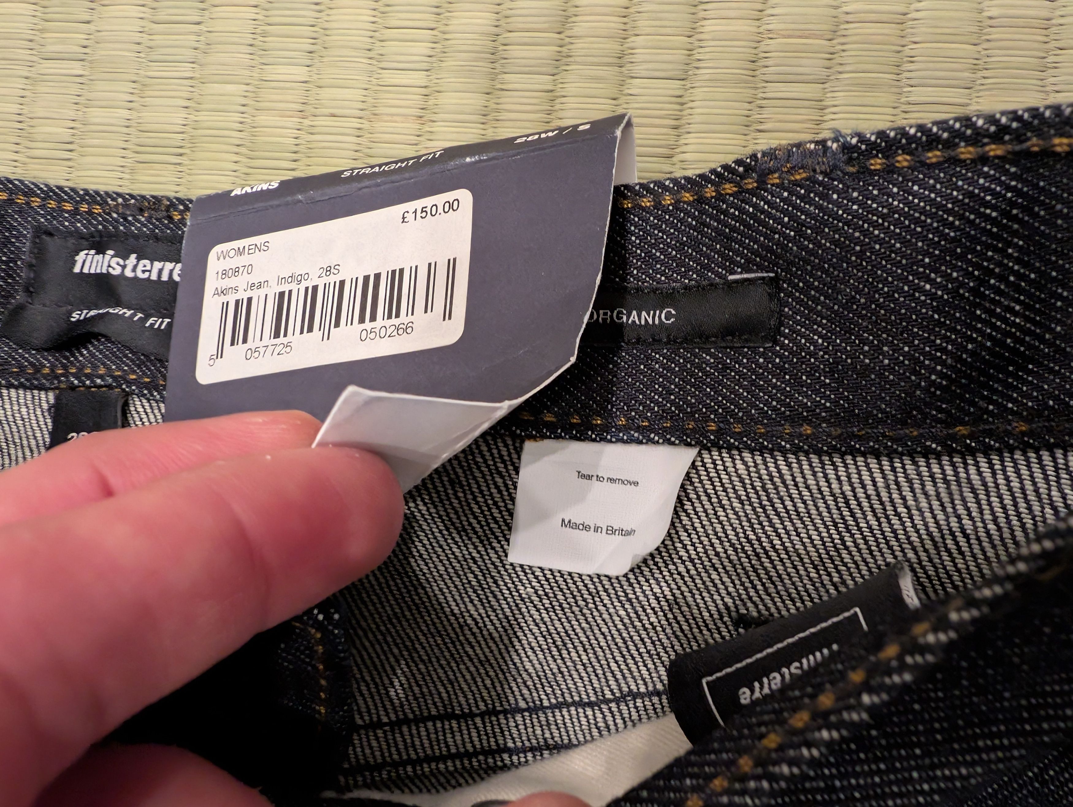 Finisterre NWT Finisterre Akins Selvedge Jeans Size 28S Made in UK Size 28" / US 6 / IT 42 - 4 Thumbnail