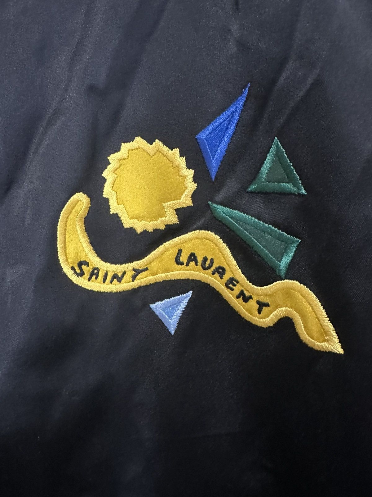 Saint Laurent Paris SAINT LAURENT TEDDY SATIN JACKET Size XXL / US 16-18 / IT 52-54 - 2 Thumbnail