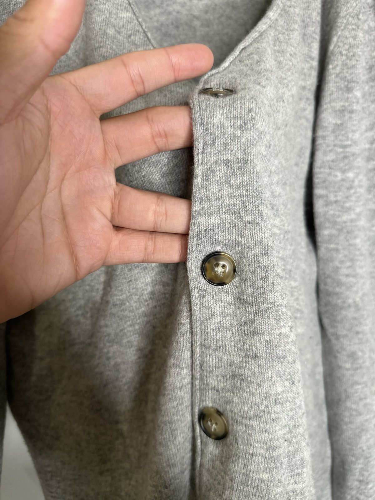 A.P.C. Grey Cashmere Blend Cardigan Size US XL / EU 56 / 4 - 4 Thumbnail