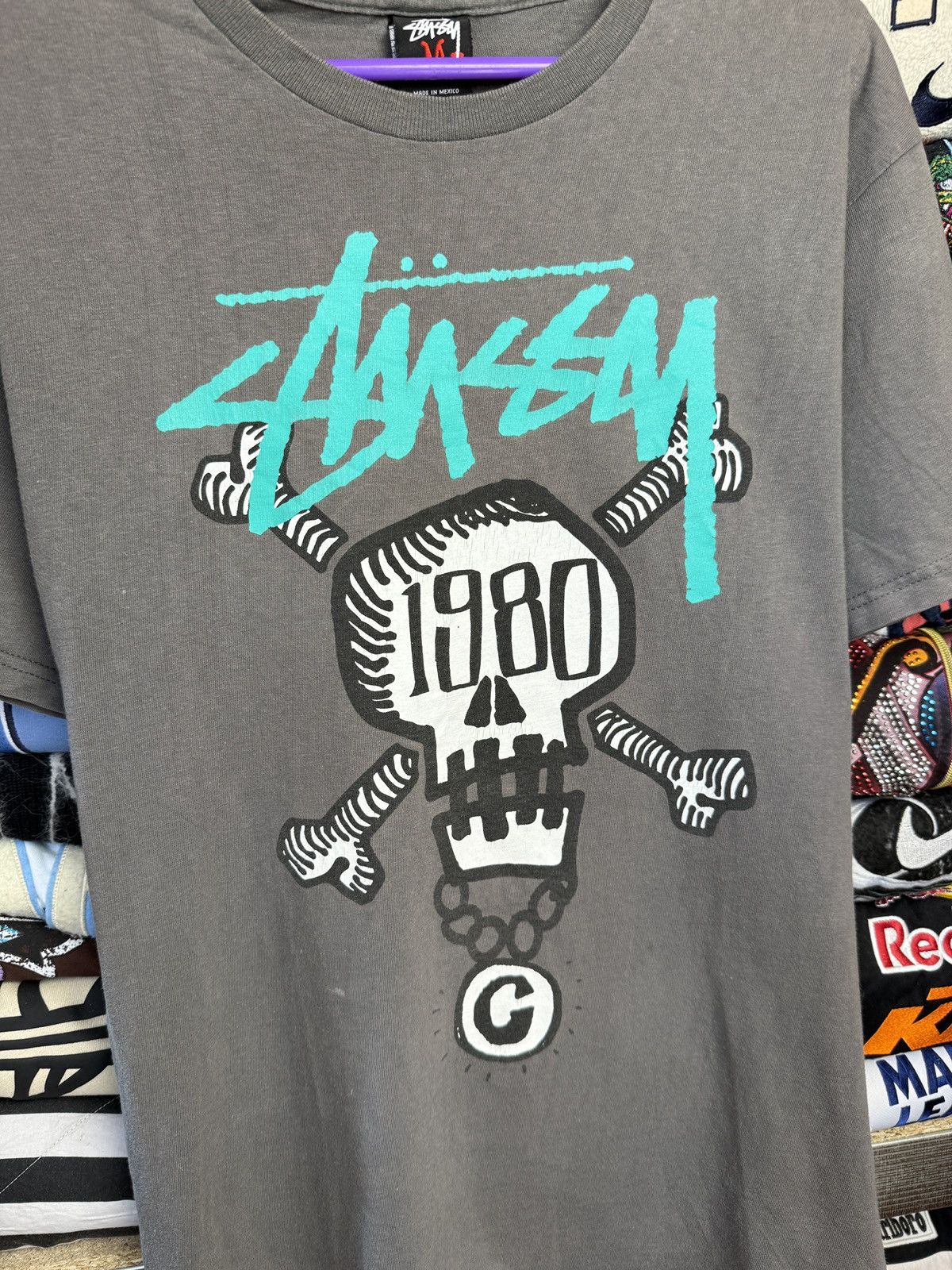 Stussy vintage stussy skull tee shirt Size US M / EU 48-50 / 2 - 2 Thumbnail