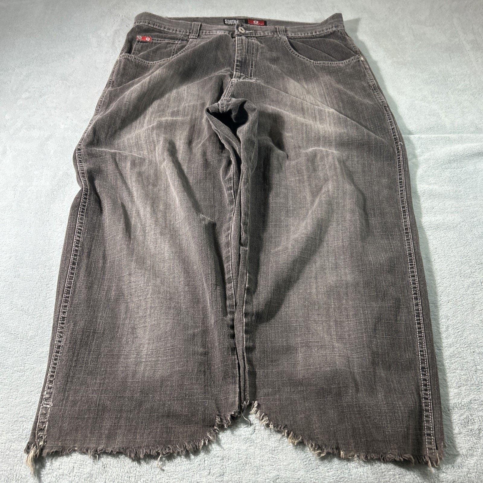 Southpole Southpole Red Tab Beyond Baggy Jeans 38x25 Raw Hems Wide Size US 38 / EU 54 - 12 Thumbnail