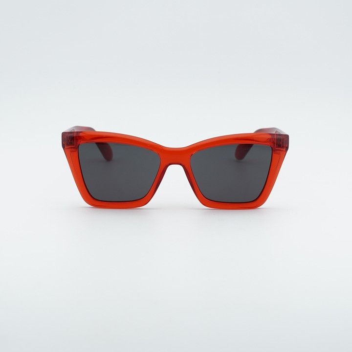 Salvatore Ferragamo SF2039SE 616 Cat Eye Sunglasses - Red / Grey Salvatore Ferragamo SF2039SE 616 Cat Eye Sunglasses - Red / Grey main image 3