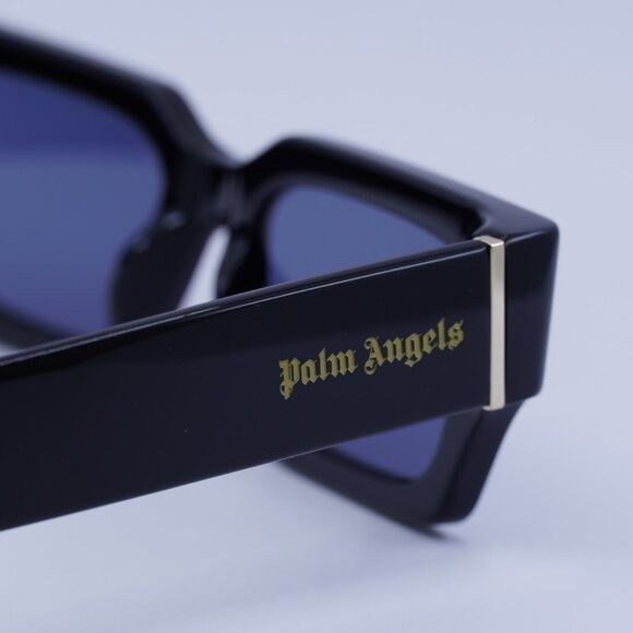 Palm Angels Palm Angels PERI086 HYDE 1045 Sunglasses Black Rectangle Size ONE SIZE - 10 Thumbnail