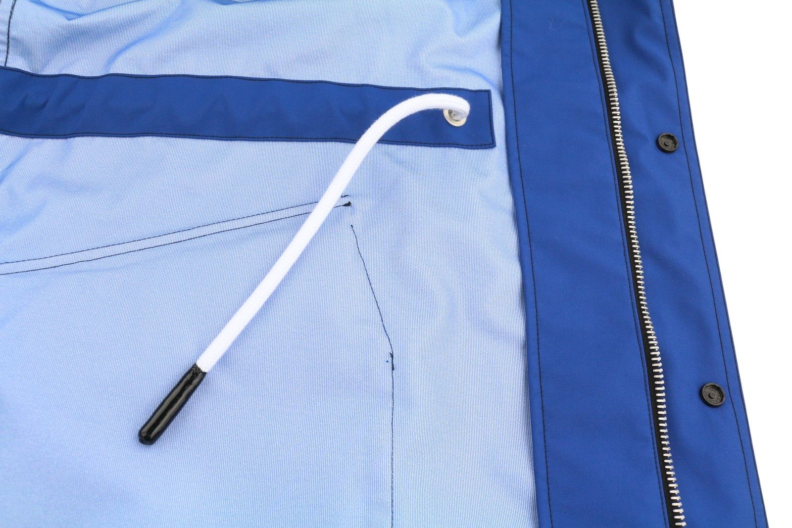 Palm Angels Blue Overcoat S Drawstring Hood Full Zip 86710 Size US S / EU 44-46 / 1 - 7 Thumbnail