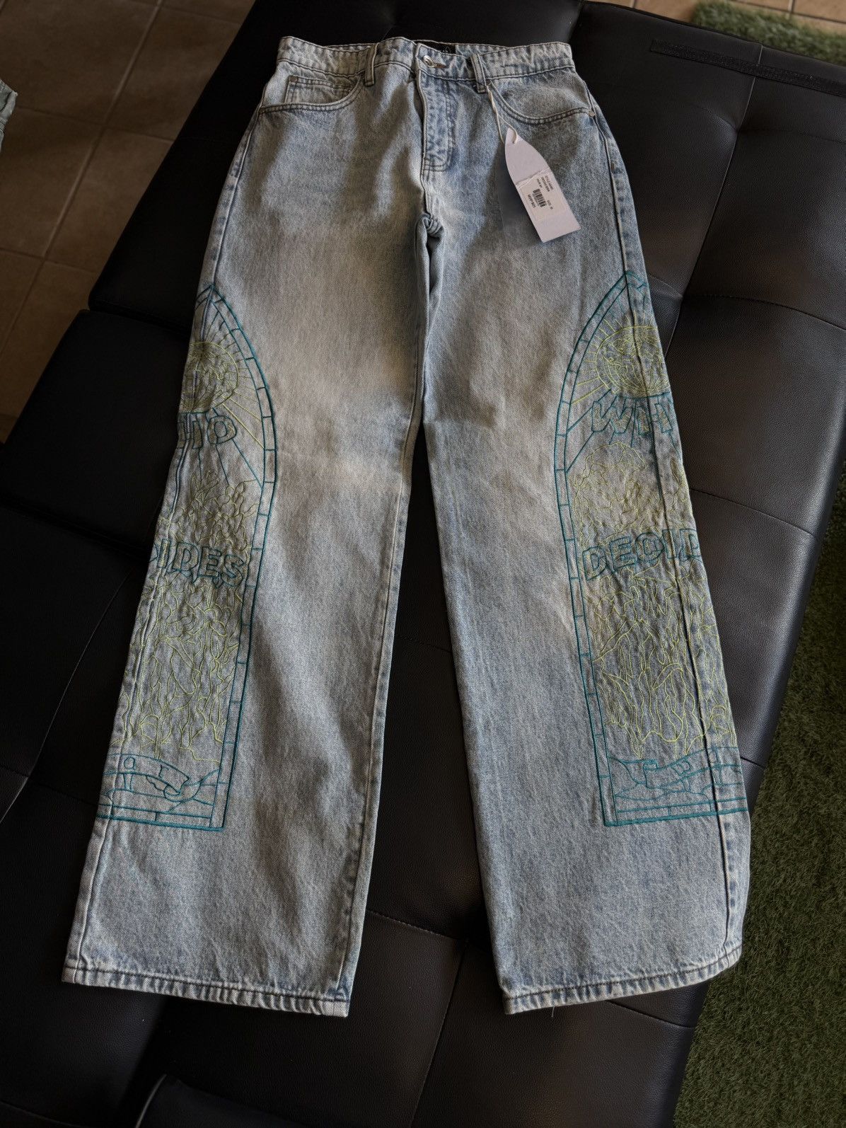 Who Decides War Who Decides War Virtuous Wide Leg Denim Jeans Size 30 Size US 30 / EU 46 - 1 Thumbnail