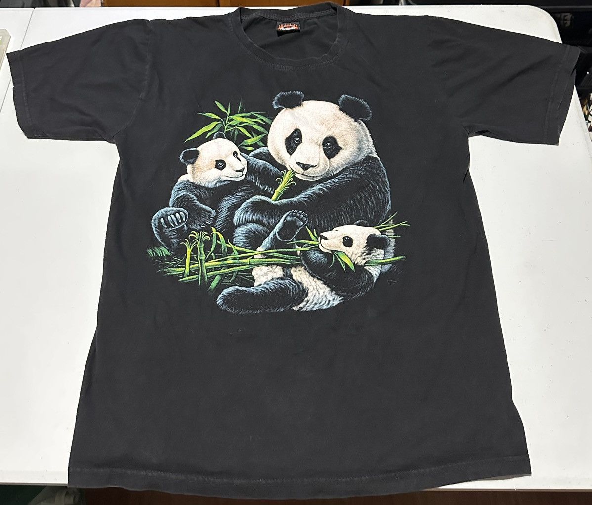 Vintage Vintage panda animal nature front and back graphic T-shirt Size US XL / EU 56 / 4 - 1 Thumbnail