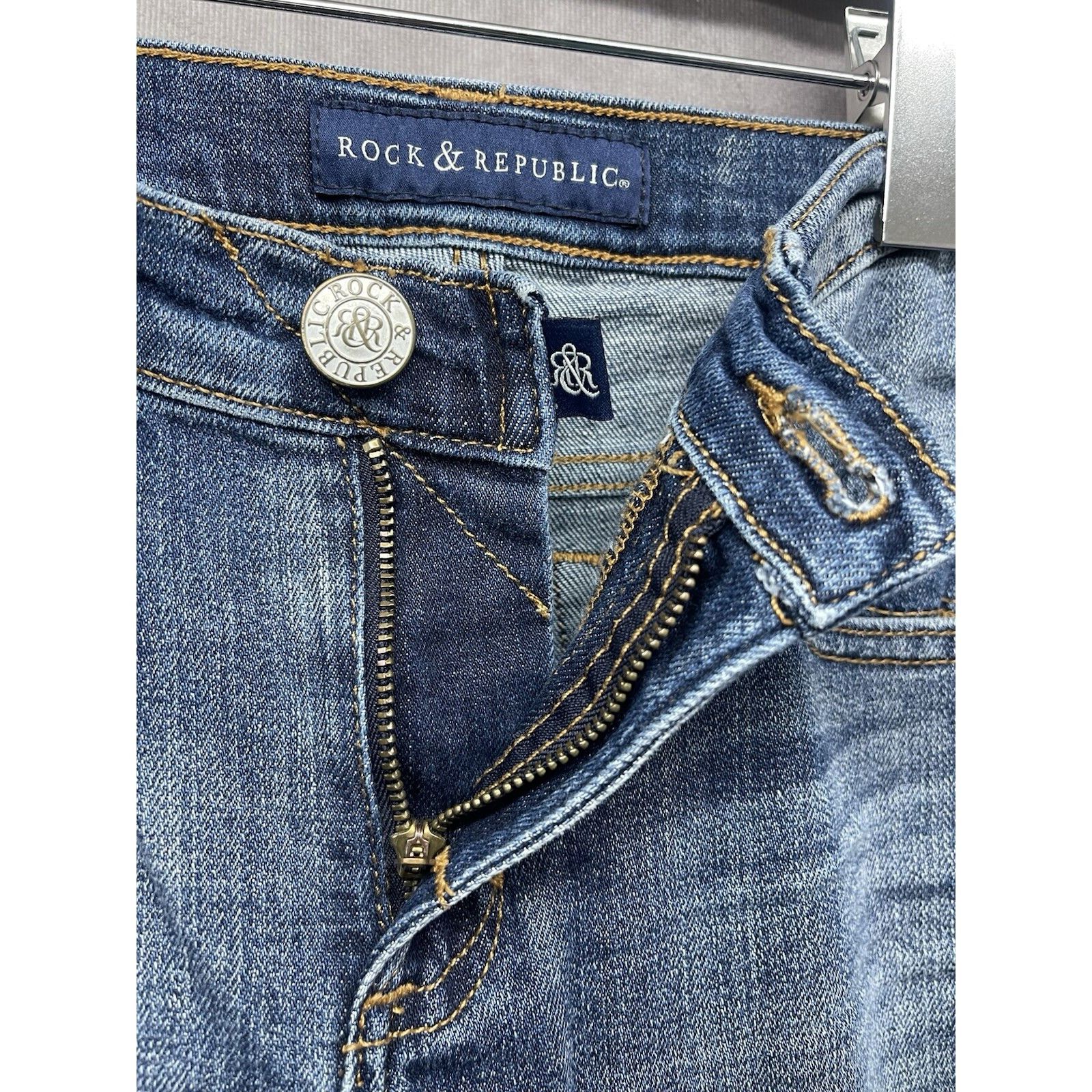 Rock & Republic Rock & Republic Jeans Women’s 6 M / 27 Length Blue Berlin Sk Size 28" / US 6 / IT 42 - 9 Thumbnail