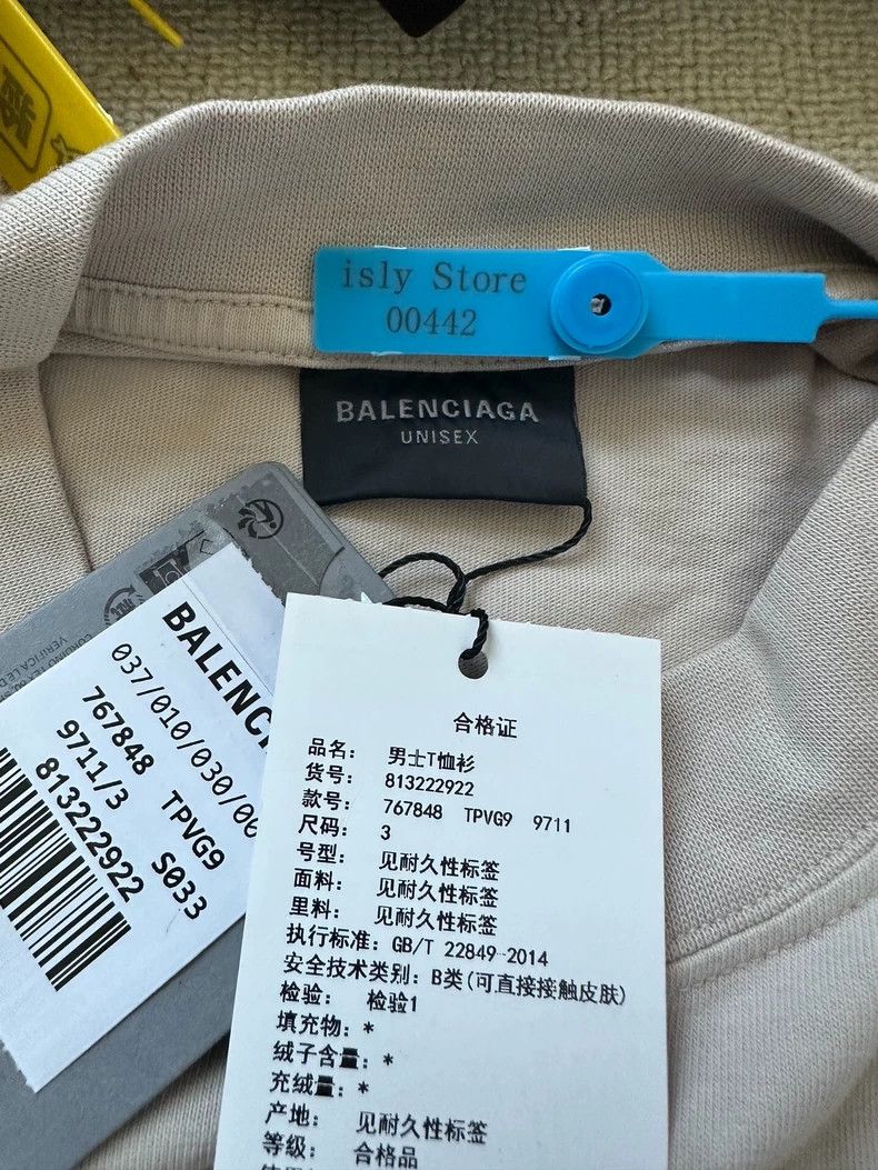 Balenciaga Balenciaga Monogrammed printed crew neck pullover short sl Size US M / EU 48-50 / 2 - 4 Thumbnail