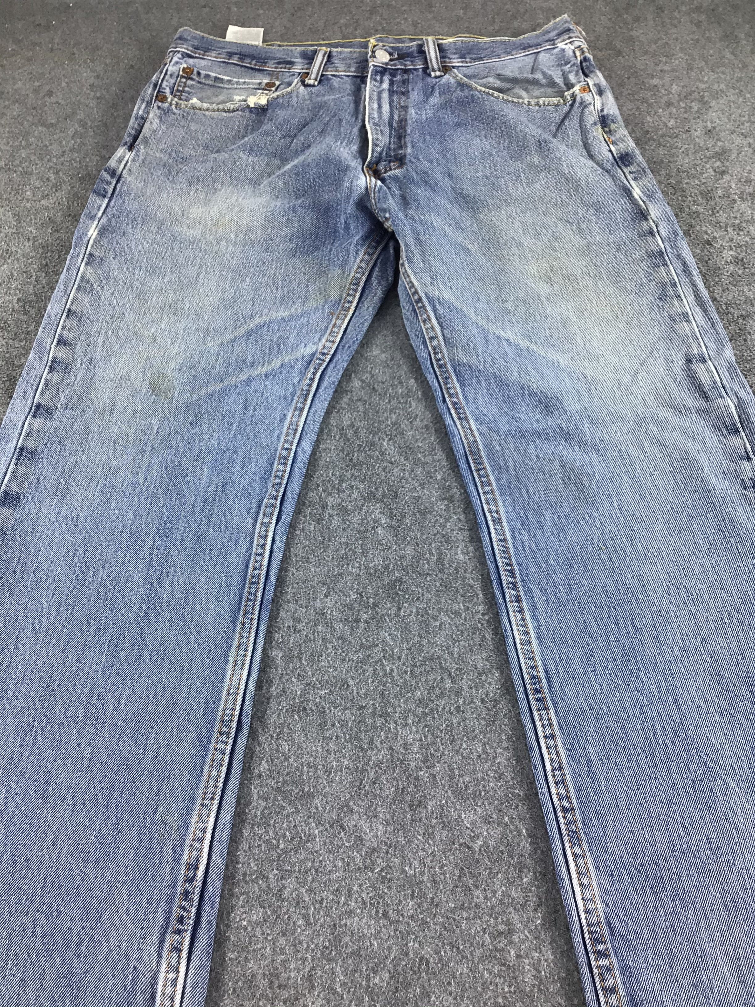 Levi's Vintage Blue Wash Levis 505 Jeans-J484 Size US 35 - 3 Thumbnail