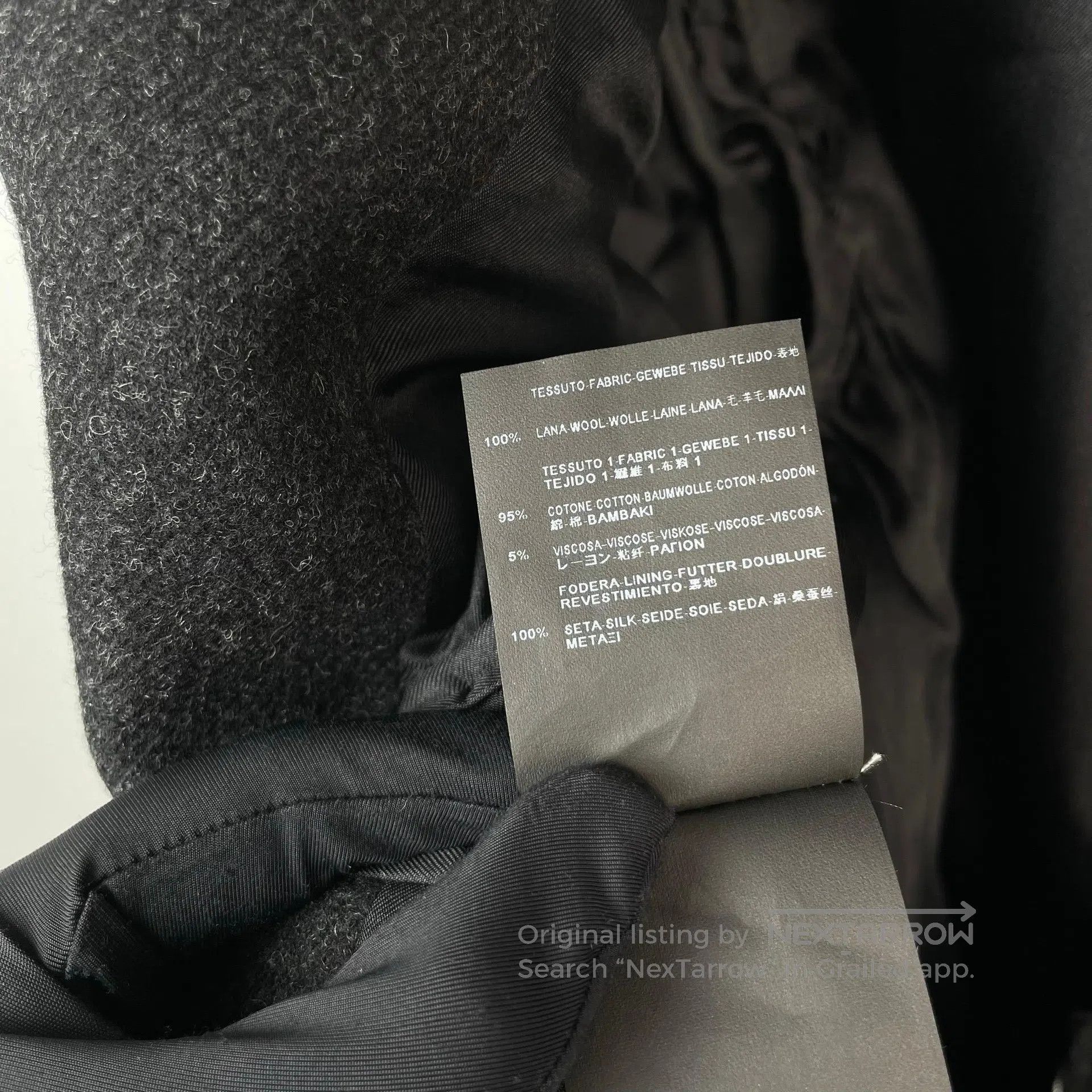 Saint Laurent Paris Saint Laurent Paris Black Gray Velvet Three Button Velvet Size US M / EU 48-50 / 2 - 7 Thumbnail
