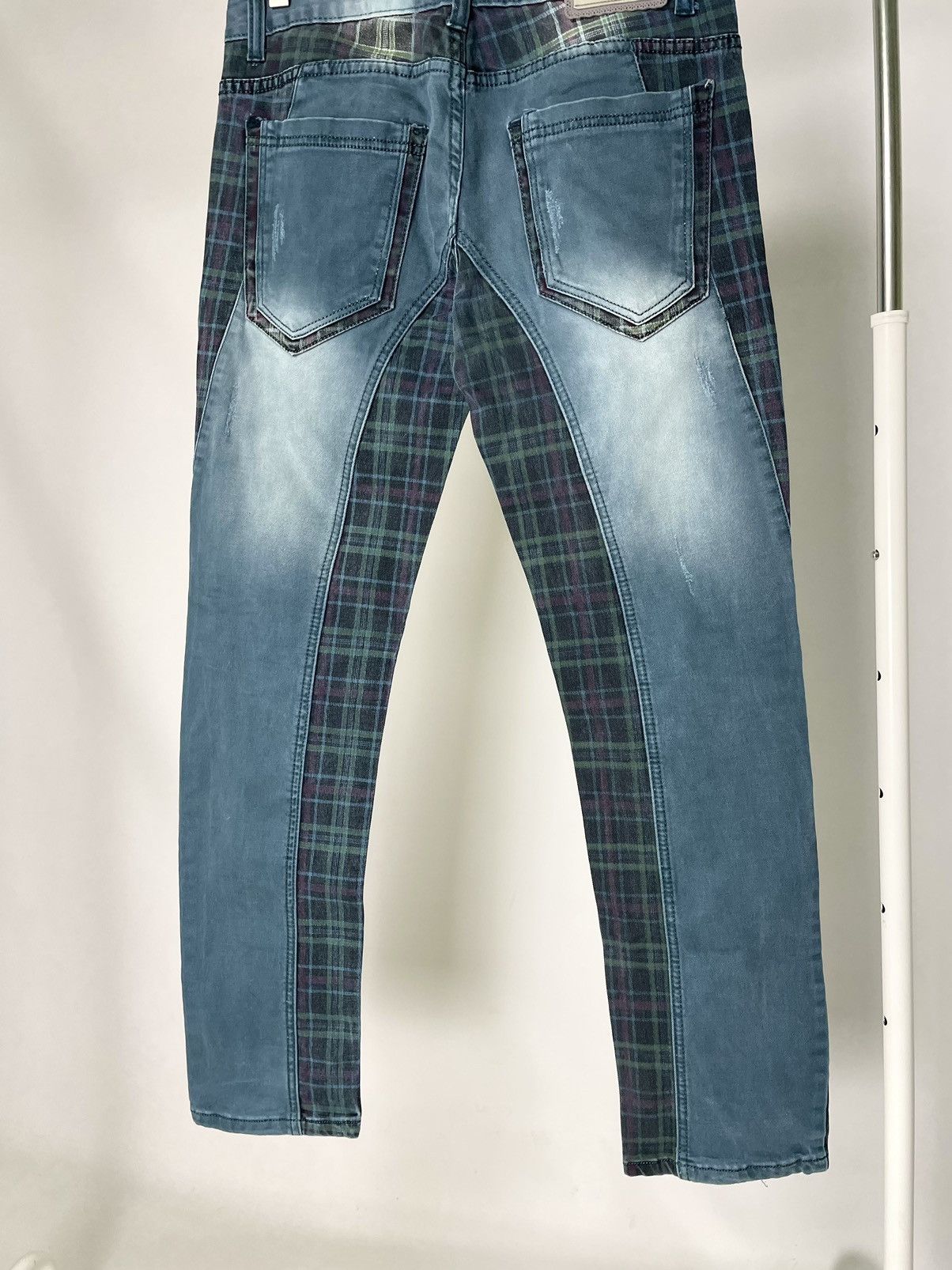 Kapital Kos Mo Lupo Vintage Slim Fit Patchwork Kapital Style Jeans Size US 32 / EU 48 - 10 Thumbnail