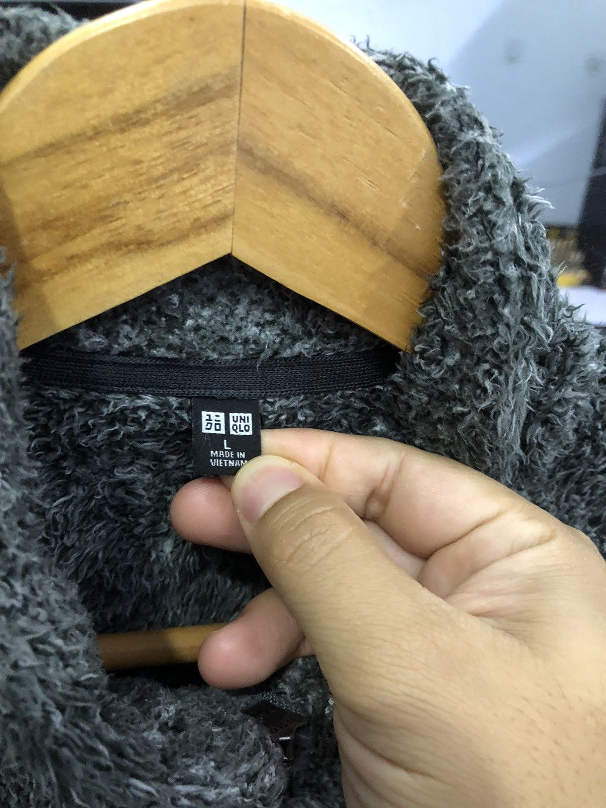 Uniqlo Uniqlo Cozy Sherpa Zip Jacket - Charcoal Grey Size US L / EU 52-54 / 3 - 6 Thumbnail