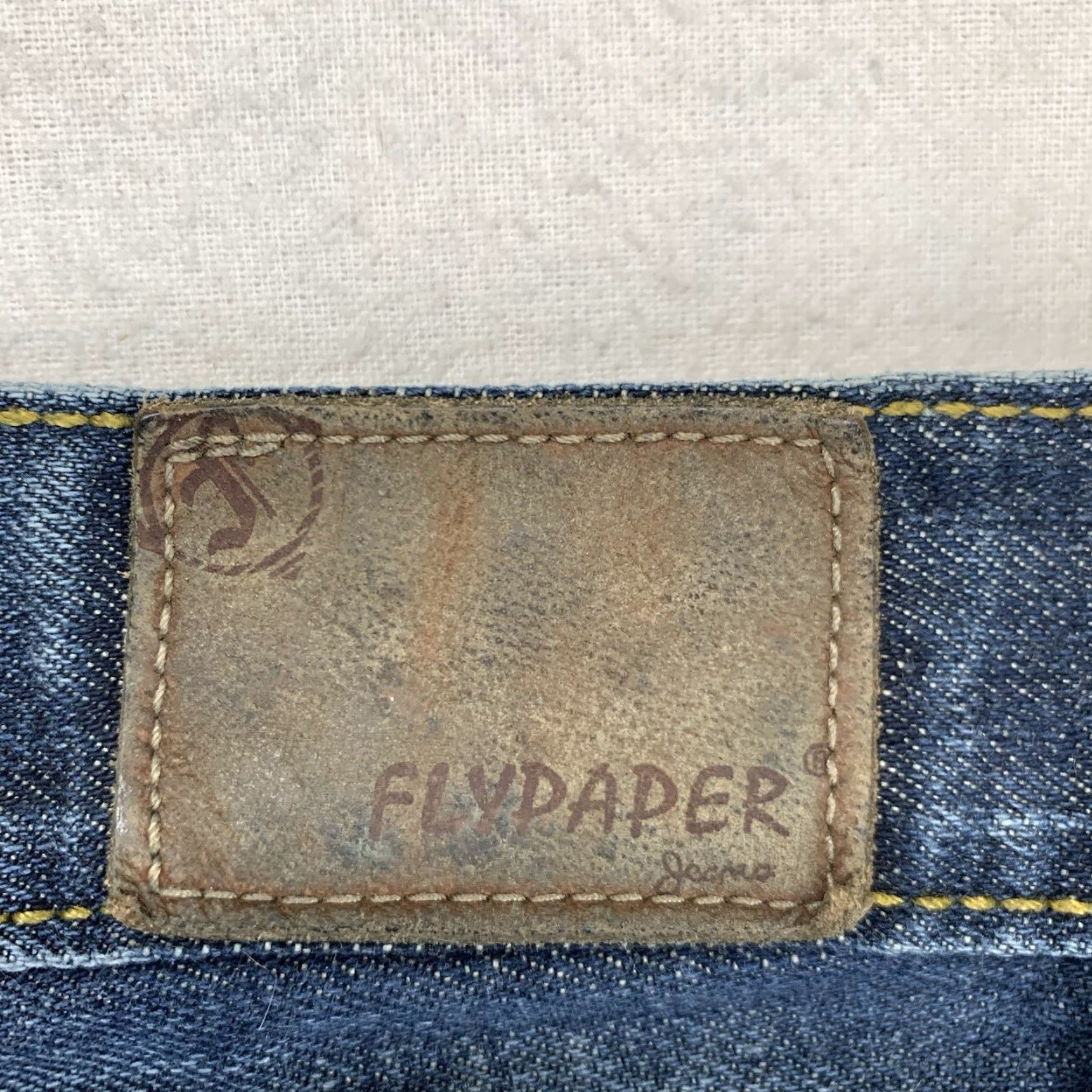 Vintage VINTAGE Flypaper Jeans Men Bootcut 36 Waist Cotton Denim Biker Cowboy Y2K Embroidered Pockets Size US 36 / EU 52 - 5 Thumbnail