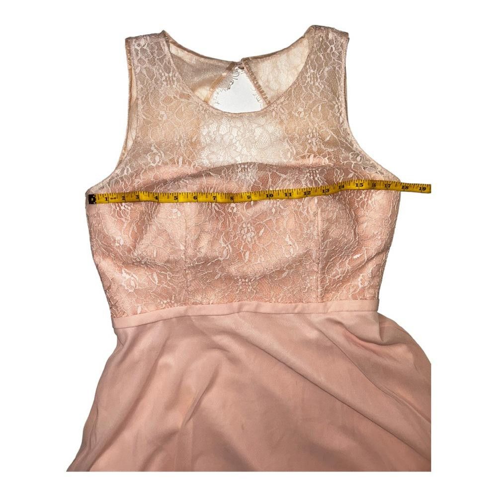 Designer Azazie l Blush Lace Bridesmaid Dress Size 8 Size M / US 6-8 / IT 42-44 - 5 Thumbnail
