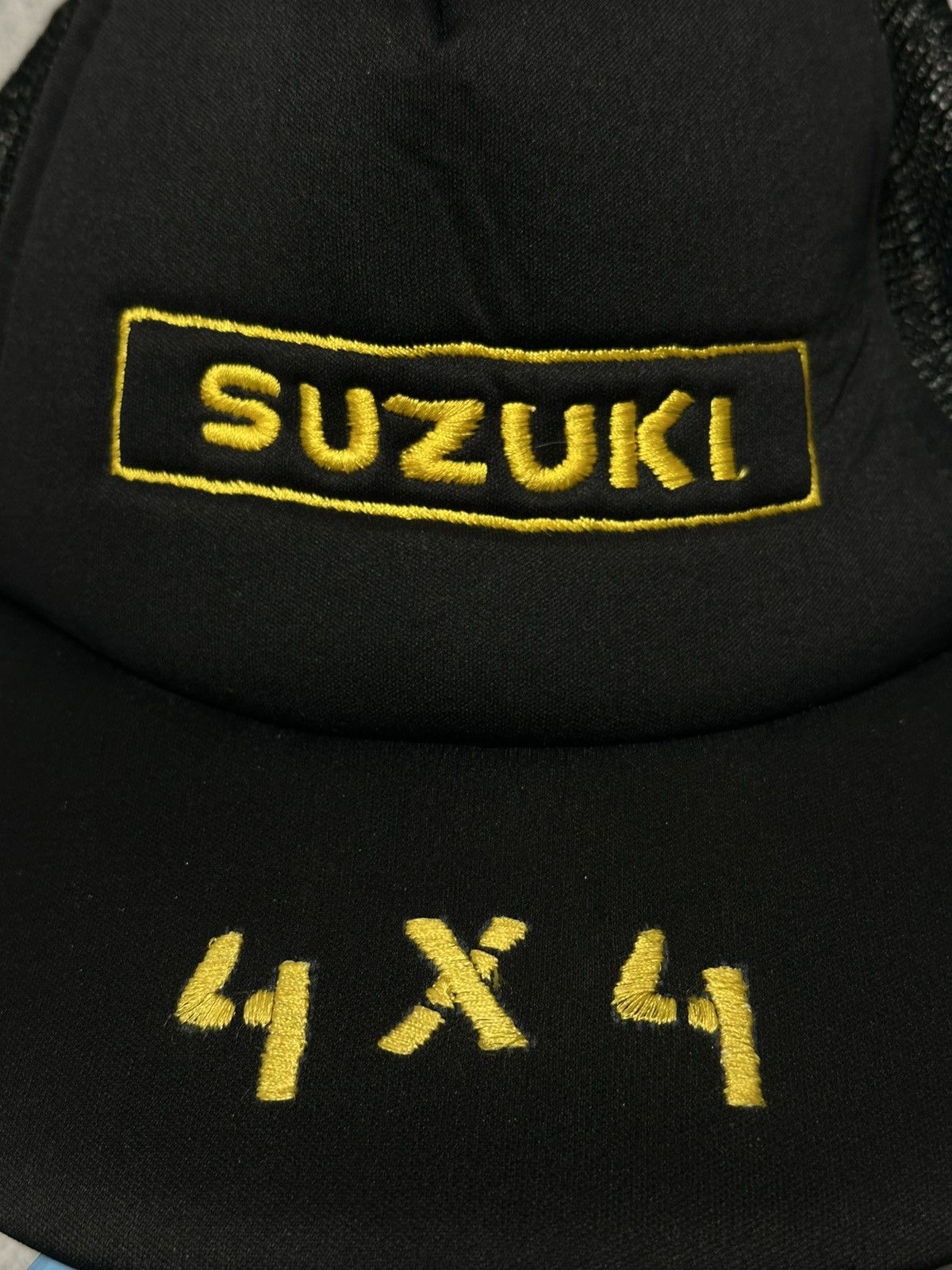 Vintage Vintage Suzuki 4x4 Racing Trucker Cap Size ONE SIZE - 10 Thumbnail