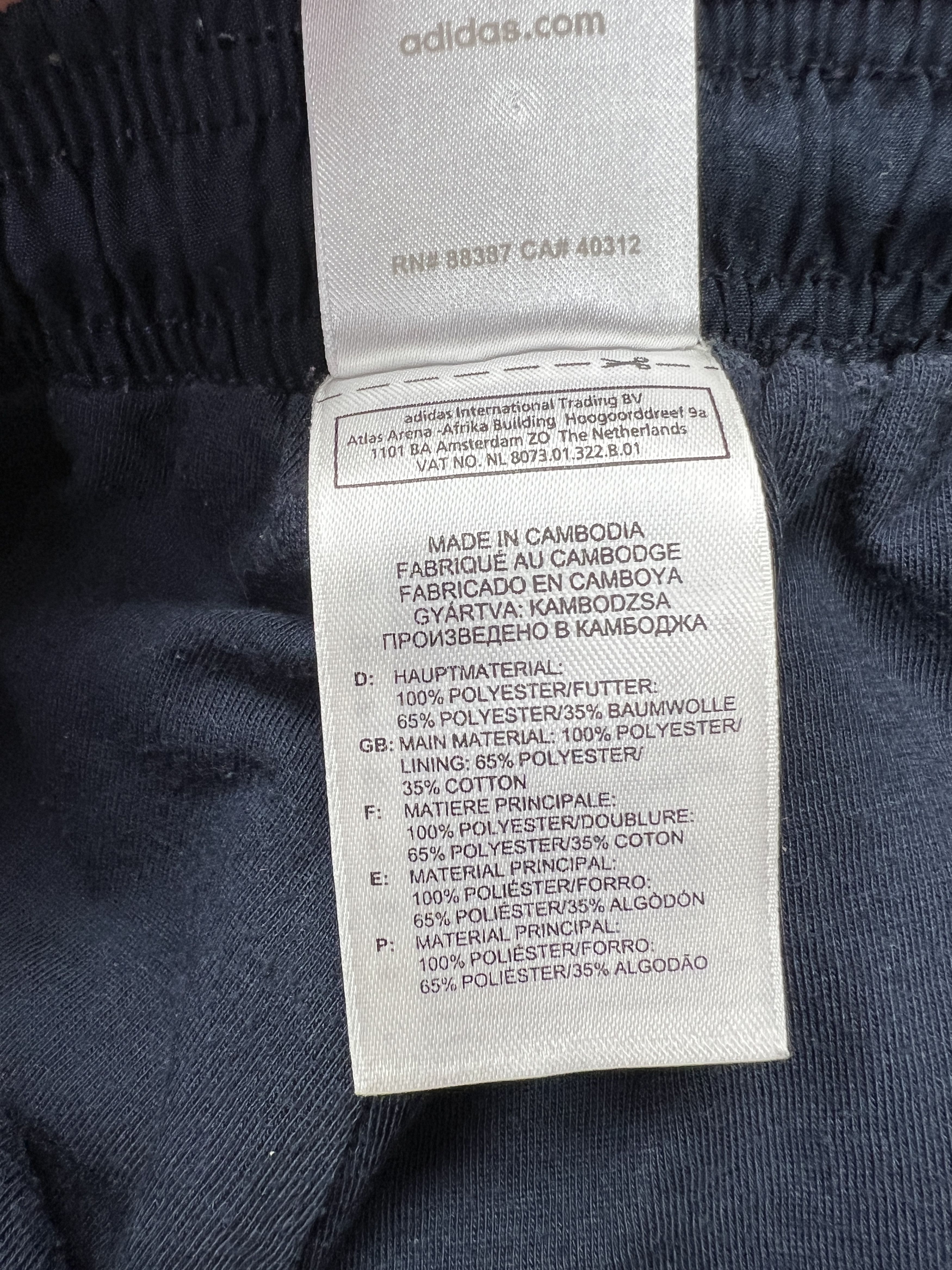 Adidas Vintage Adidas Nylon 3 Striped Wide Sport Pants Navy\White Size 28" / US 6 / IT 42 - 7 Thumbnail