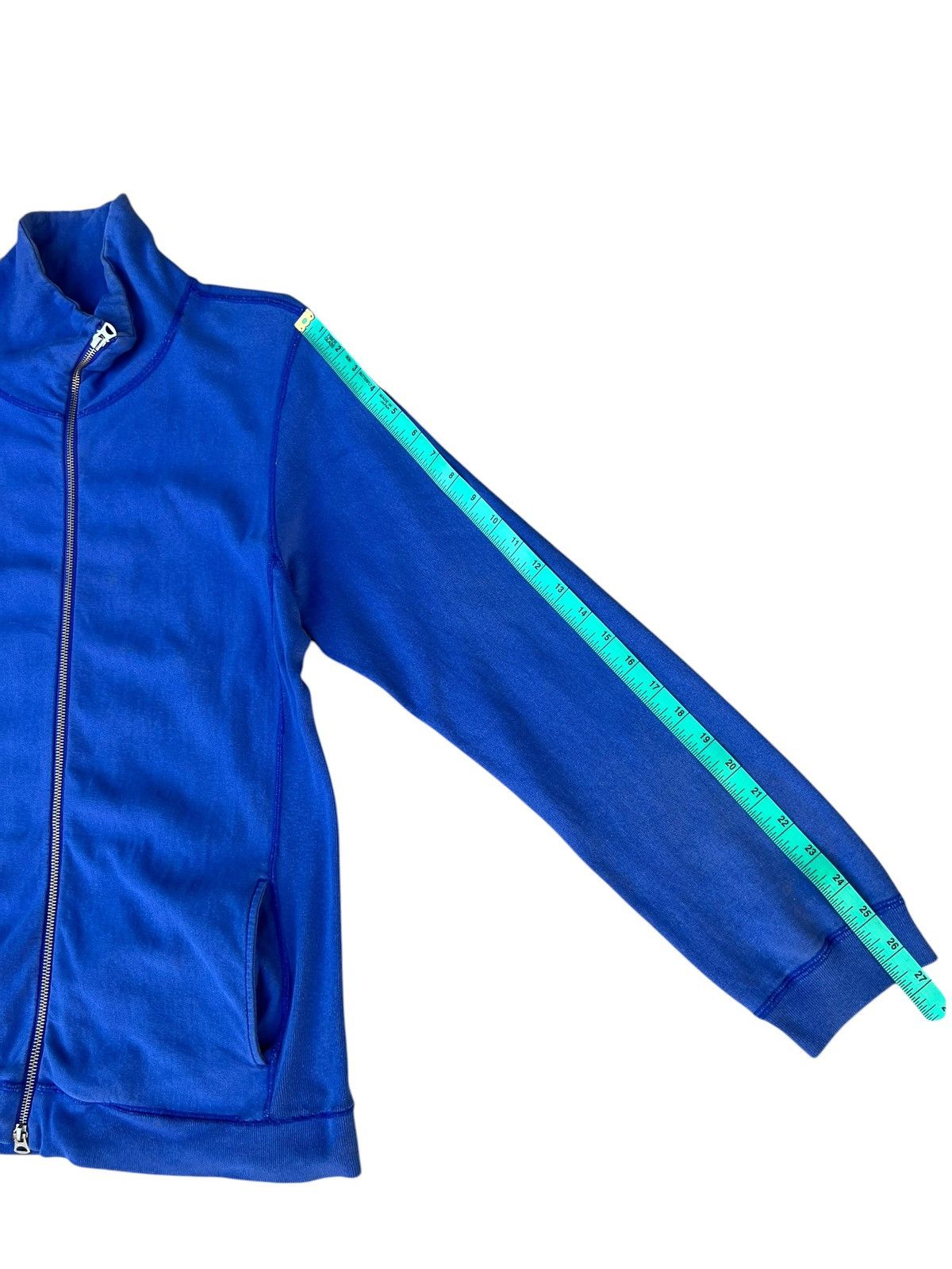 Final Home Issey Miyake Final Home Blue Zipper Turtleneck Sweater Size US L / EU 52-54 / 3 - 3 Thumbnail