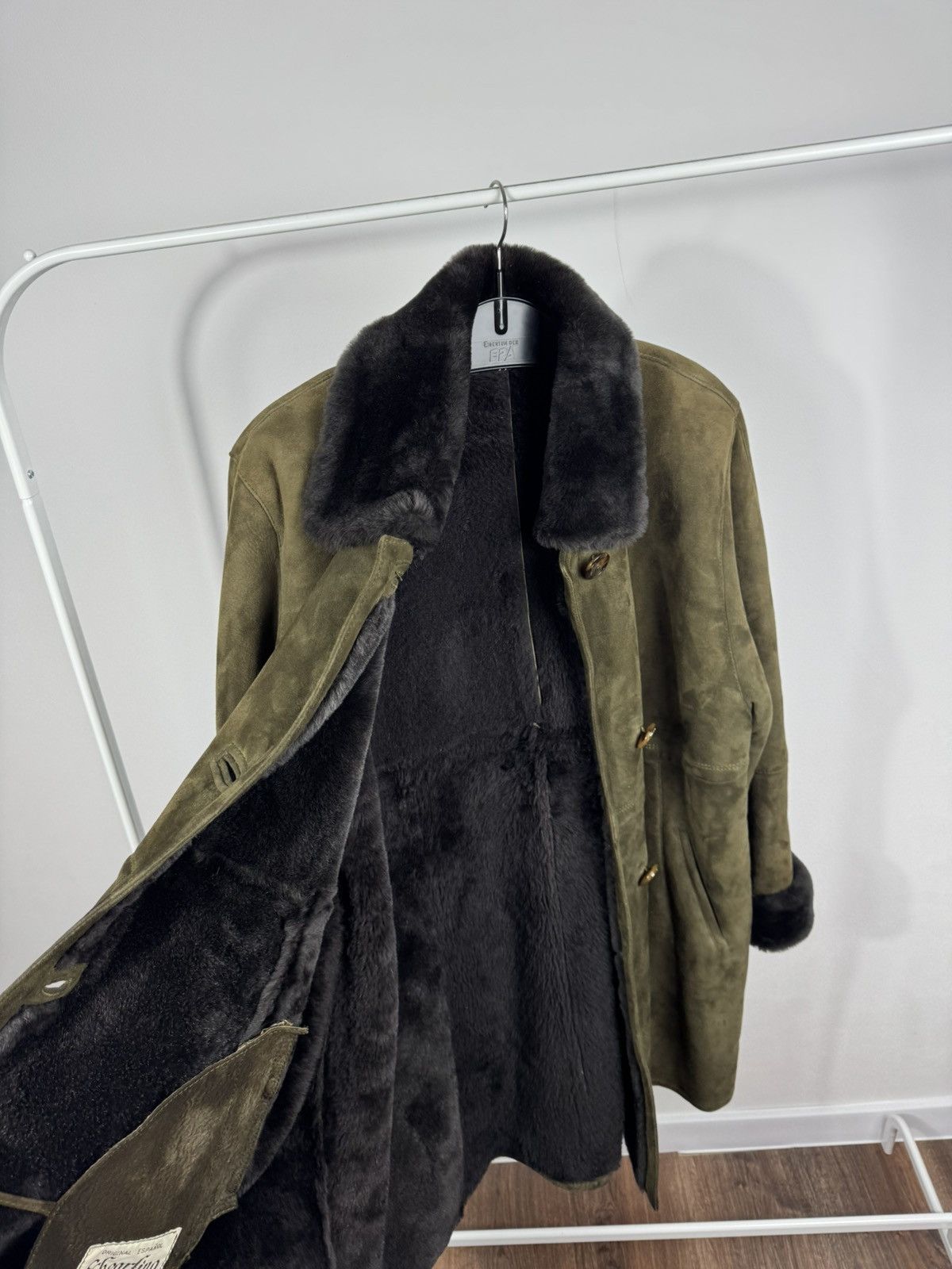 Other Vintage Shearling Suede Coat Fur Collar Lined Jacket XXL Size XXL / US 16-18 / IT 52-54 - 10 Thumbnail