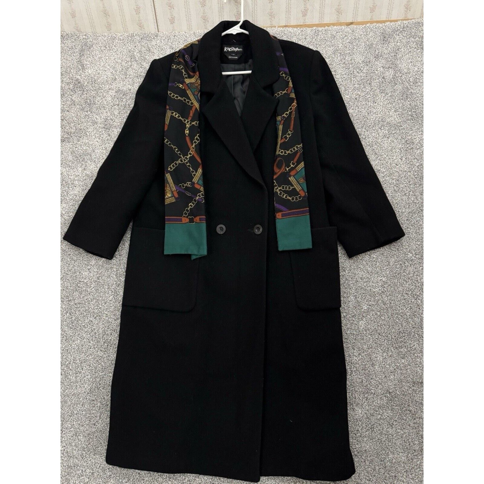 Other Vintage Overcoat Womens Size 14 P Double Breasted Goth 90s Size XL / US 12-14 / IT 48-50 - 1 Thumbnail