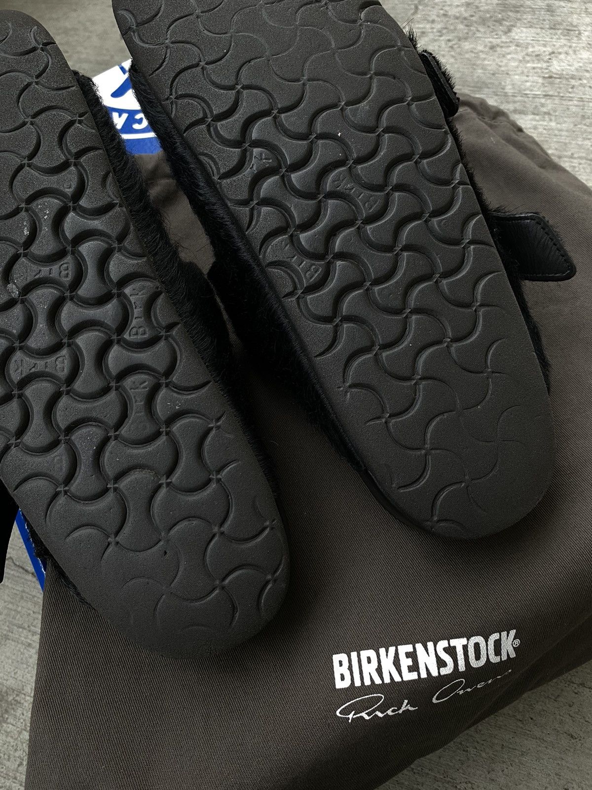 Birkenstock × Designer × Rick Owens Rick Owens Birkenstock Fur Sandals Arizona Buckle Pony Hair Size US 11 / EU 44 - 12 Thumbnail