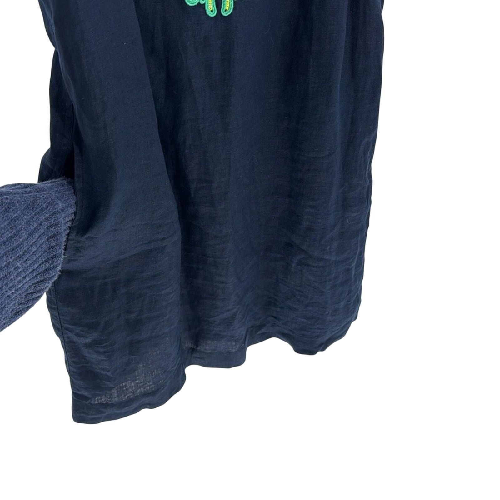 J.Crew J.Crew Button-back linen shift dress with embroidery size SP Size S / US 4 / IT 40 - 7 Thumbnail
