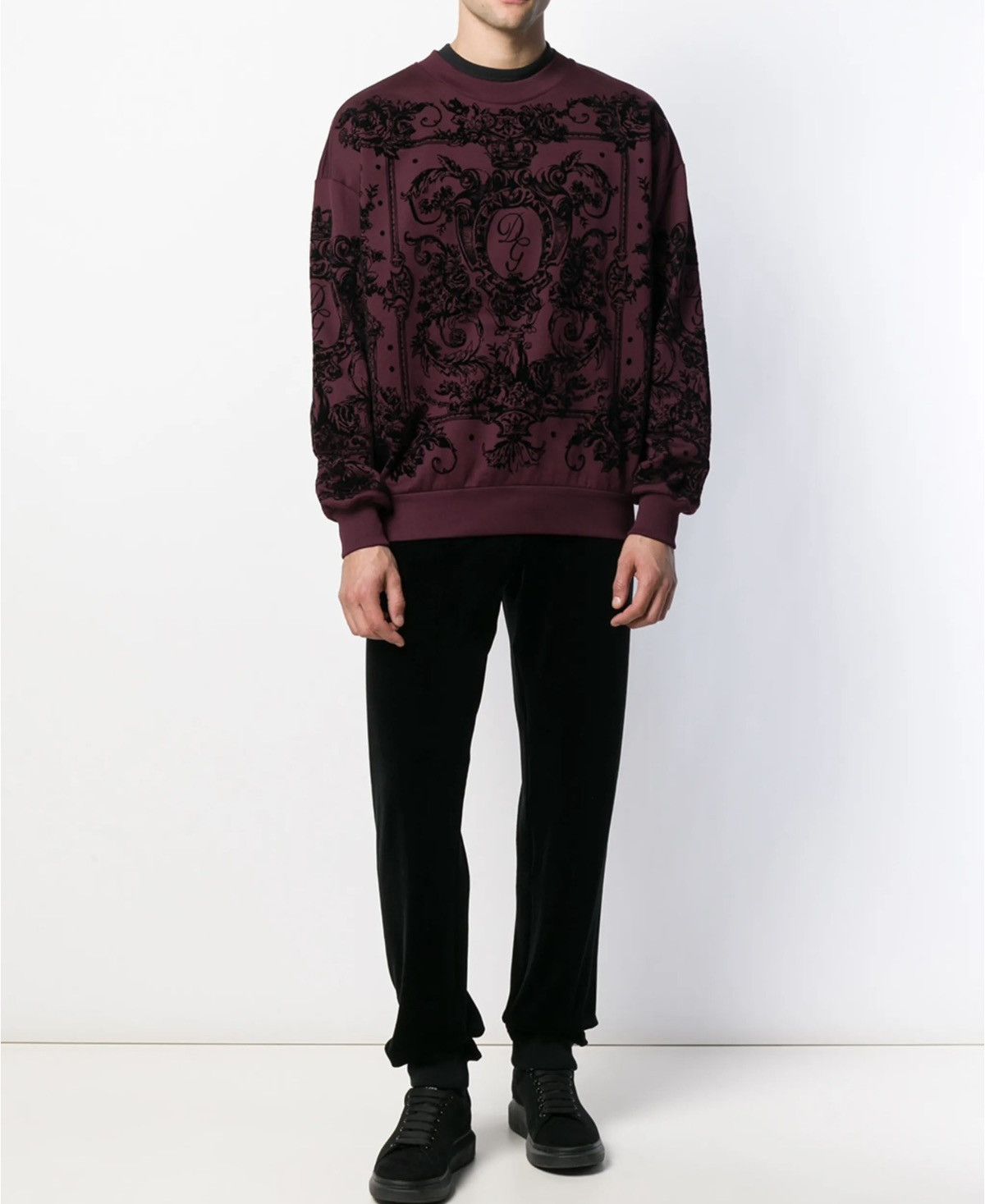 Dolce & Gabbana flocked print sweatshirt Size US L / EU 52-54 / 3 - 7 Thumbnail
