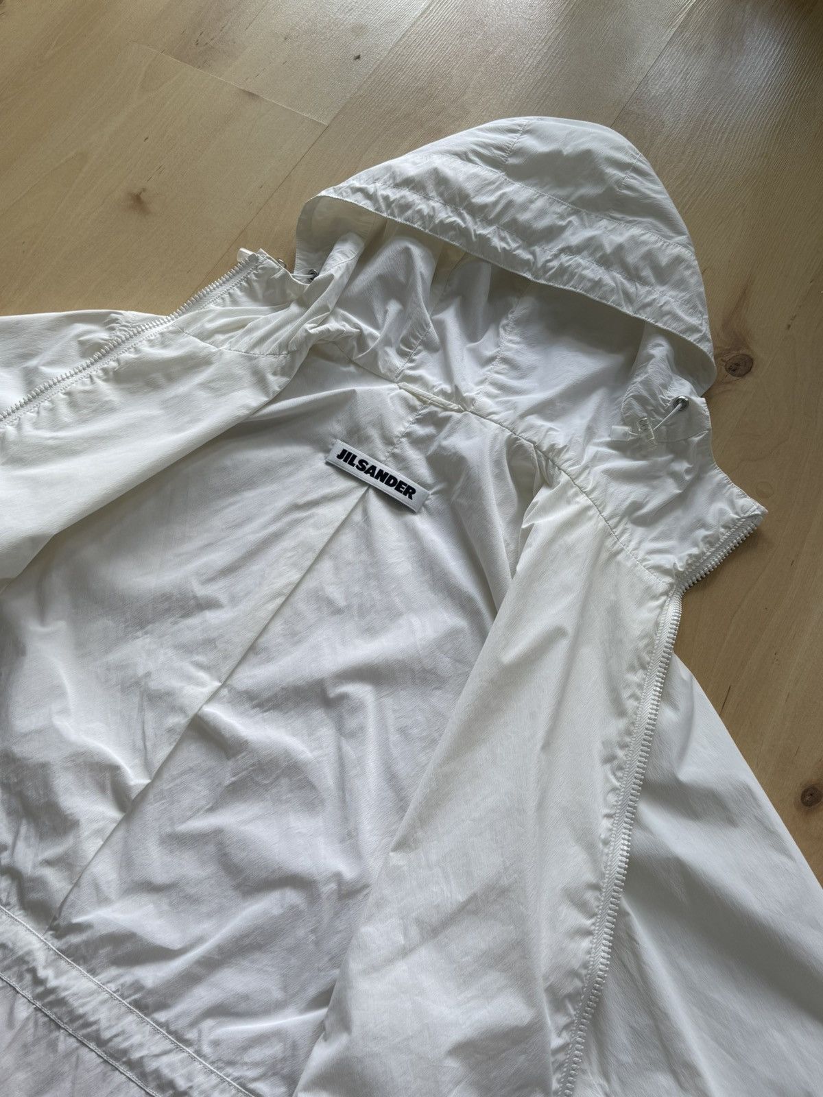 Jil Sander Jil Sander Archive white hooded jacket runway Size S / US 4 / IT 40 - 9 Thumbnail