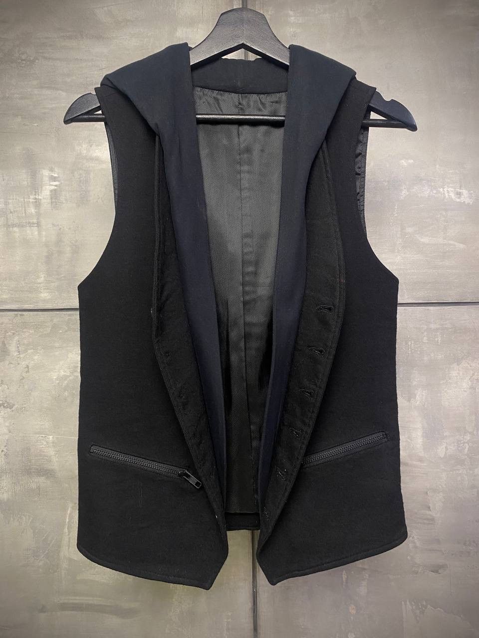 Ann Demeulemeester Wool hooded vest S Size 46S - 2 Thumbnail