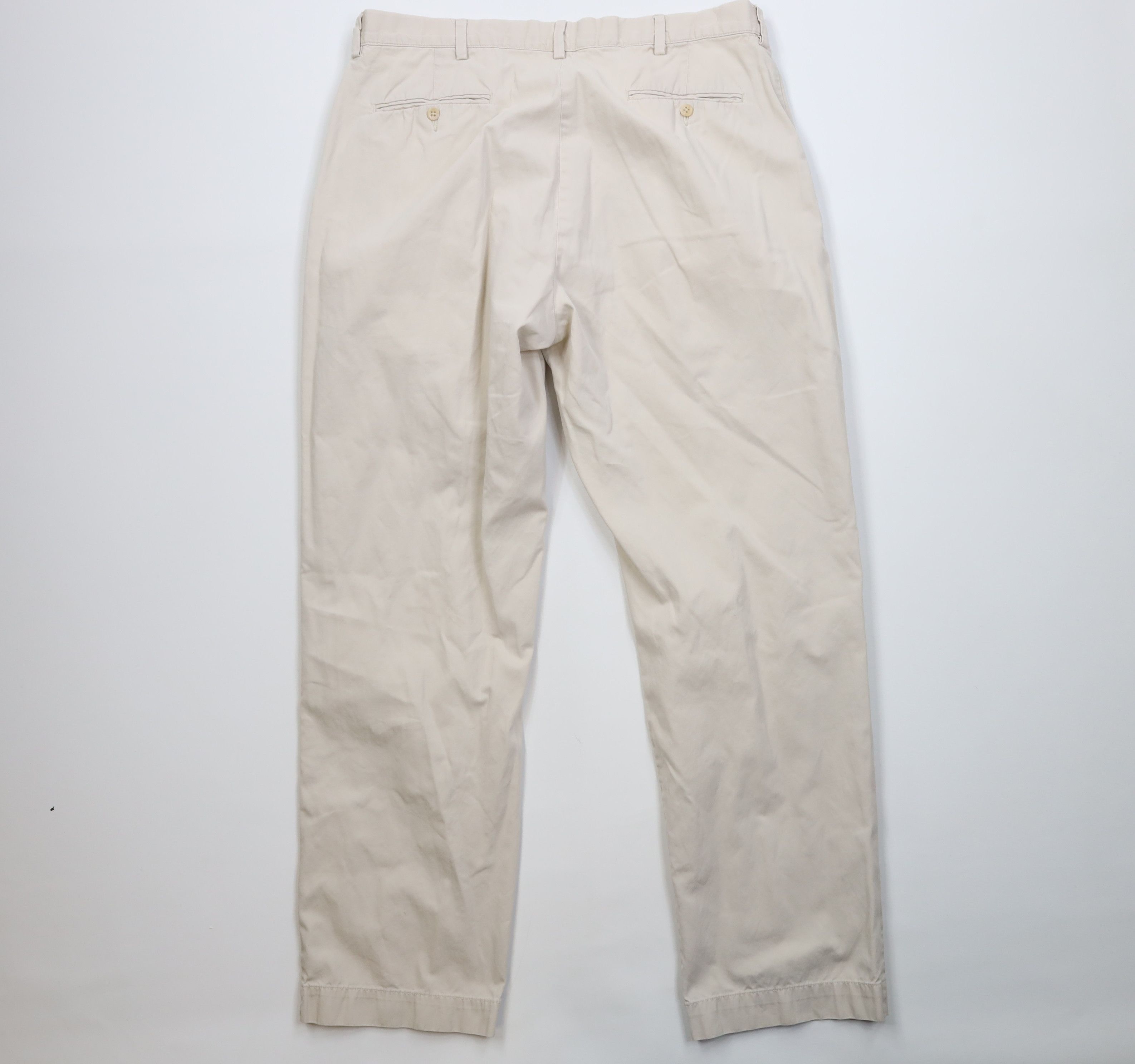 Ralph Lauren Vintage 90s Ralph Lauren Prospect Wide Leg Chino Pants Stone Size US 38 / EU 54 - 11 Thumbnail