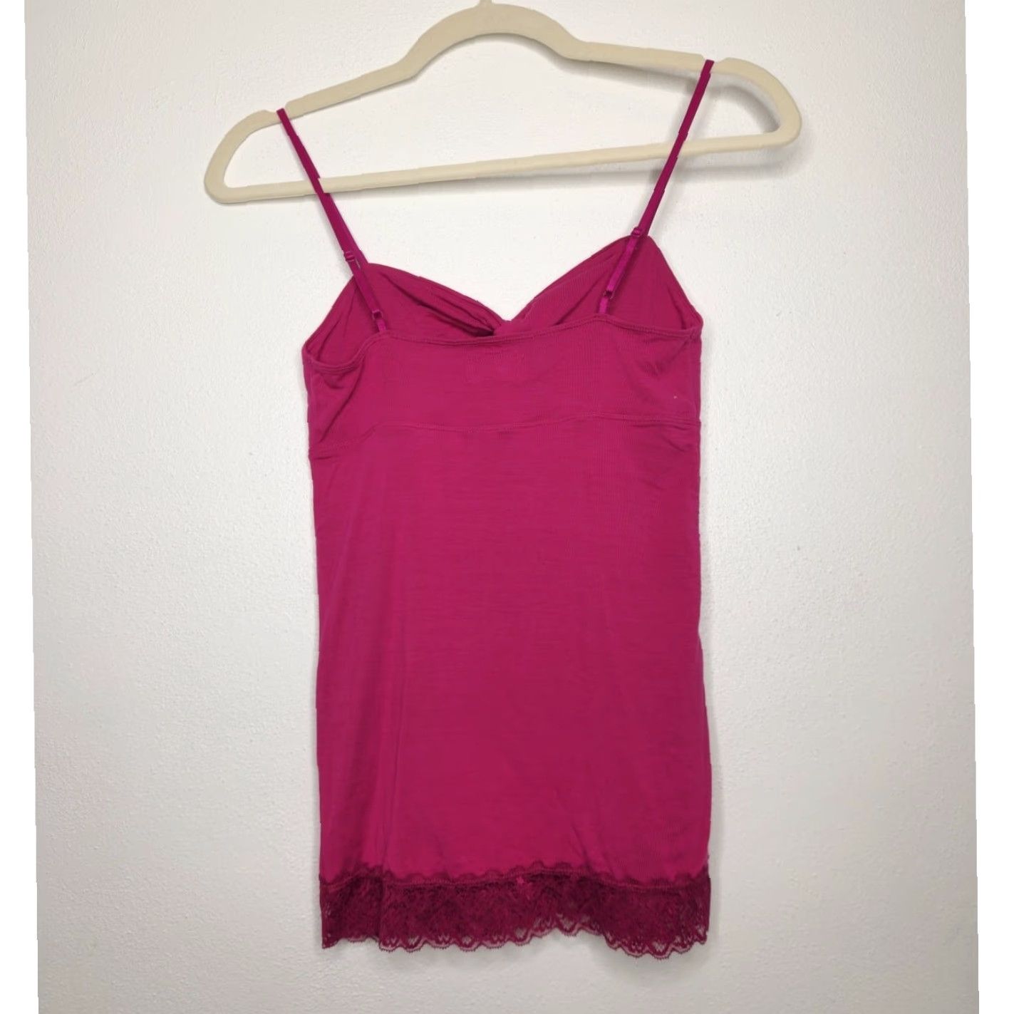 Vintage VINTAGE Aerie Cami Tank Top Lace Pink Spaghetti Strap Fairy Whimsy Shirt Womens S Size S / US 4 / IT 40 - 5 Thumbnail