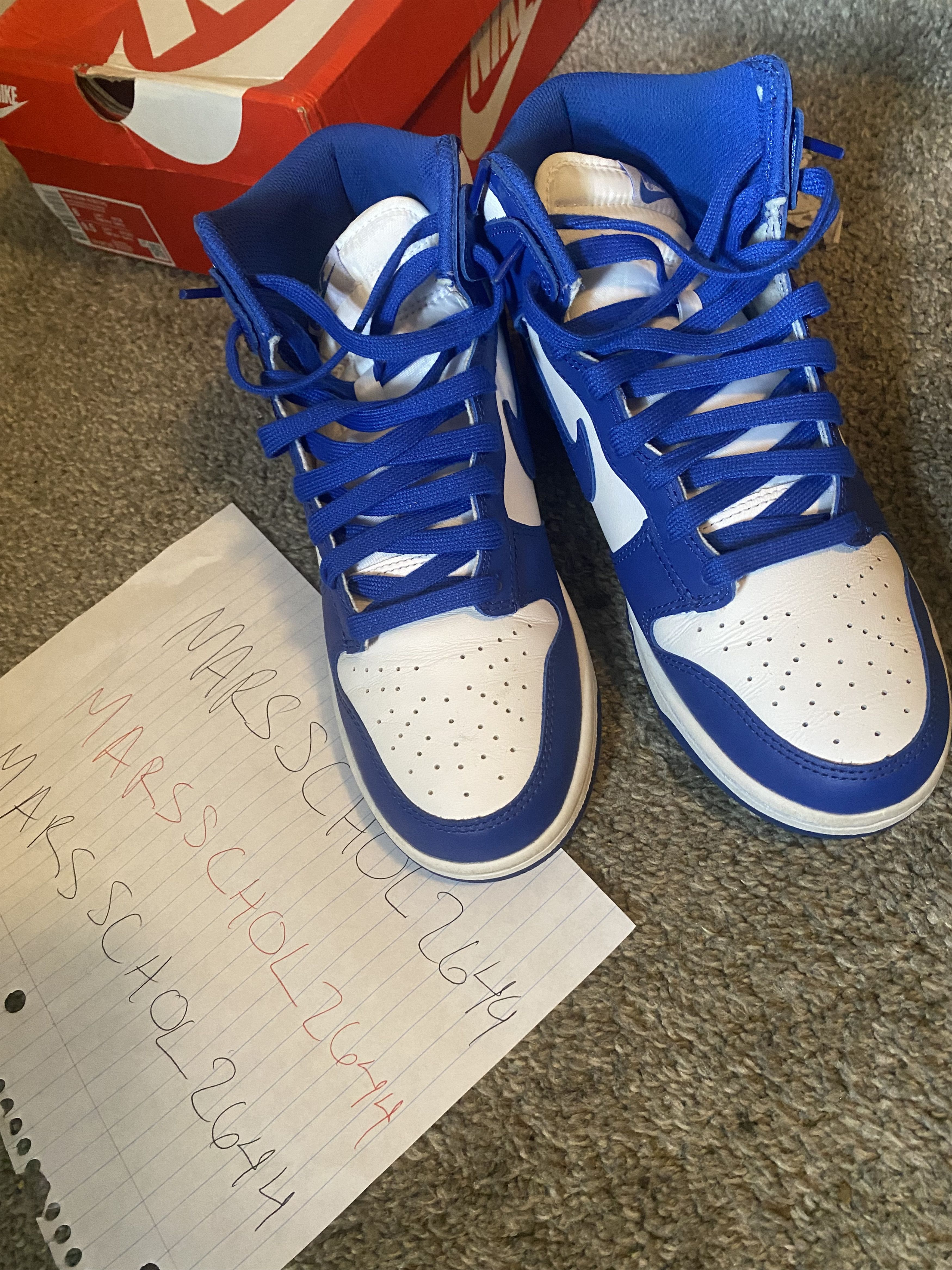 Nike Kentucky Dunk High (NO BOX) Size US 8 / EU 41 - 3 Thumbnail