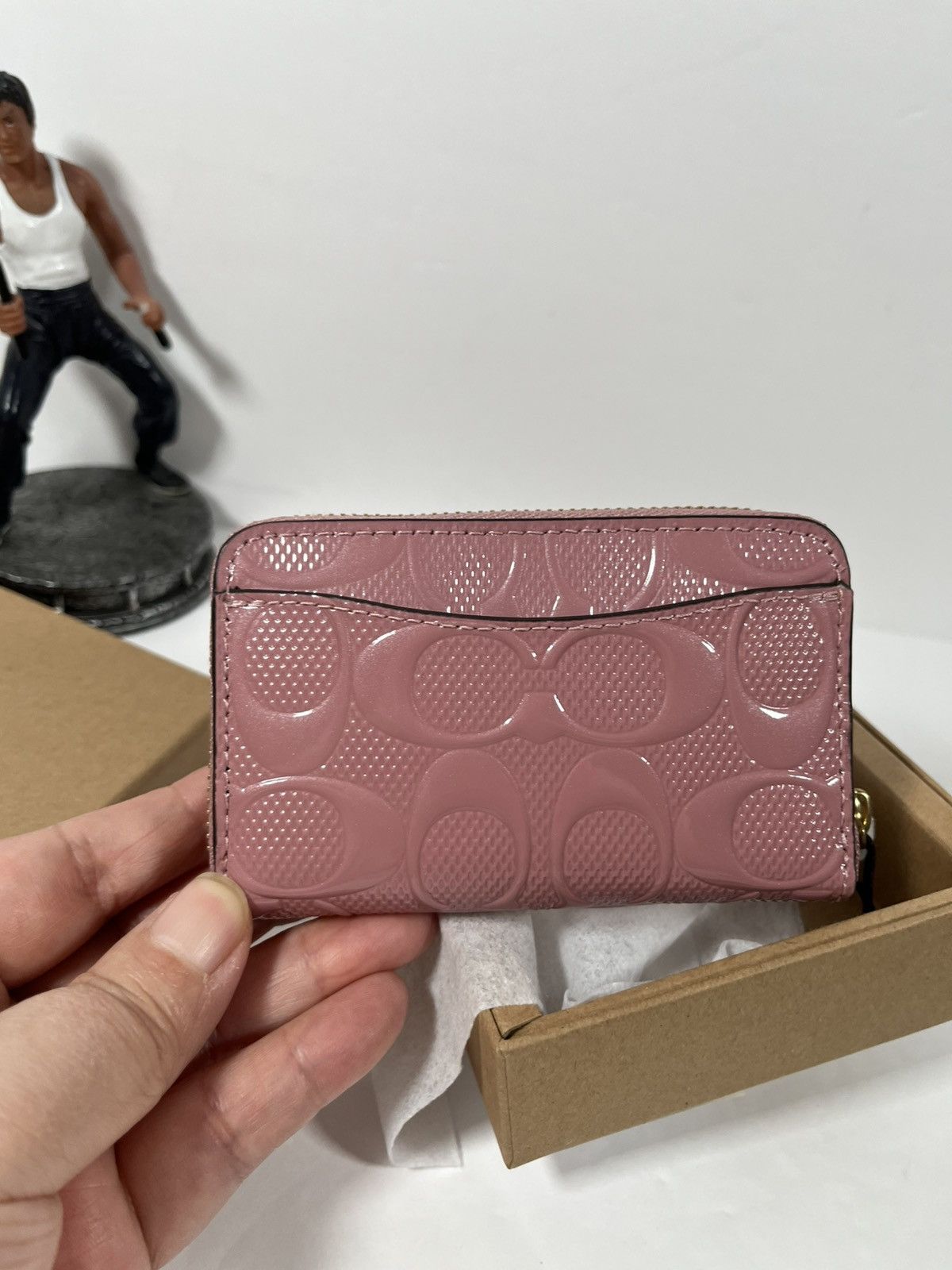 Coach Coach boxed Small Signature Patent Leather Zip Around Wallet Size ONE SIZE - 2 Thumbnail