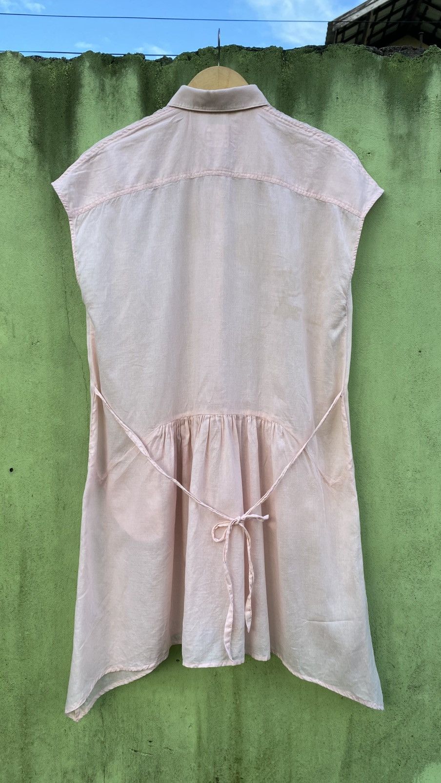 Tsumori Chisato Tsumori Chisato Soft Pink Sleeveless Tunic Dress Waist Tie Size ONE SIZE - 8 Thumbnail