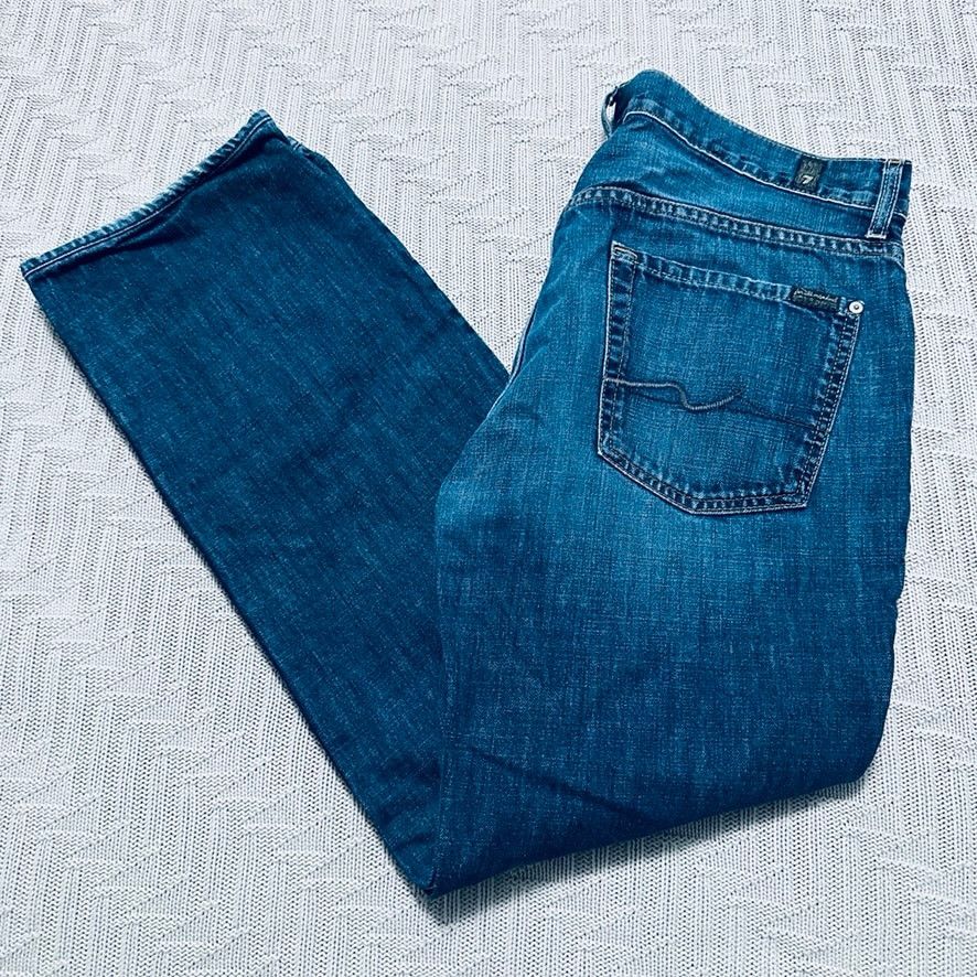 7 For All Mankind 7FAM Carsen straight leg jeans Size US 36 / EU 52 - 1 Thumbnail