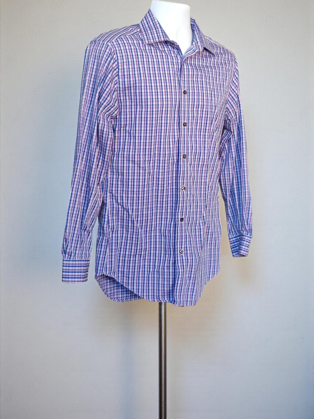 Kenneth Cole Kenneth Cole Reaction Slim Fit Non-Iron Medium Shirt Size 38R - 3 Thumbnail