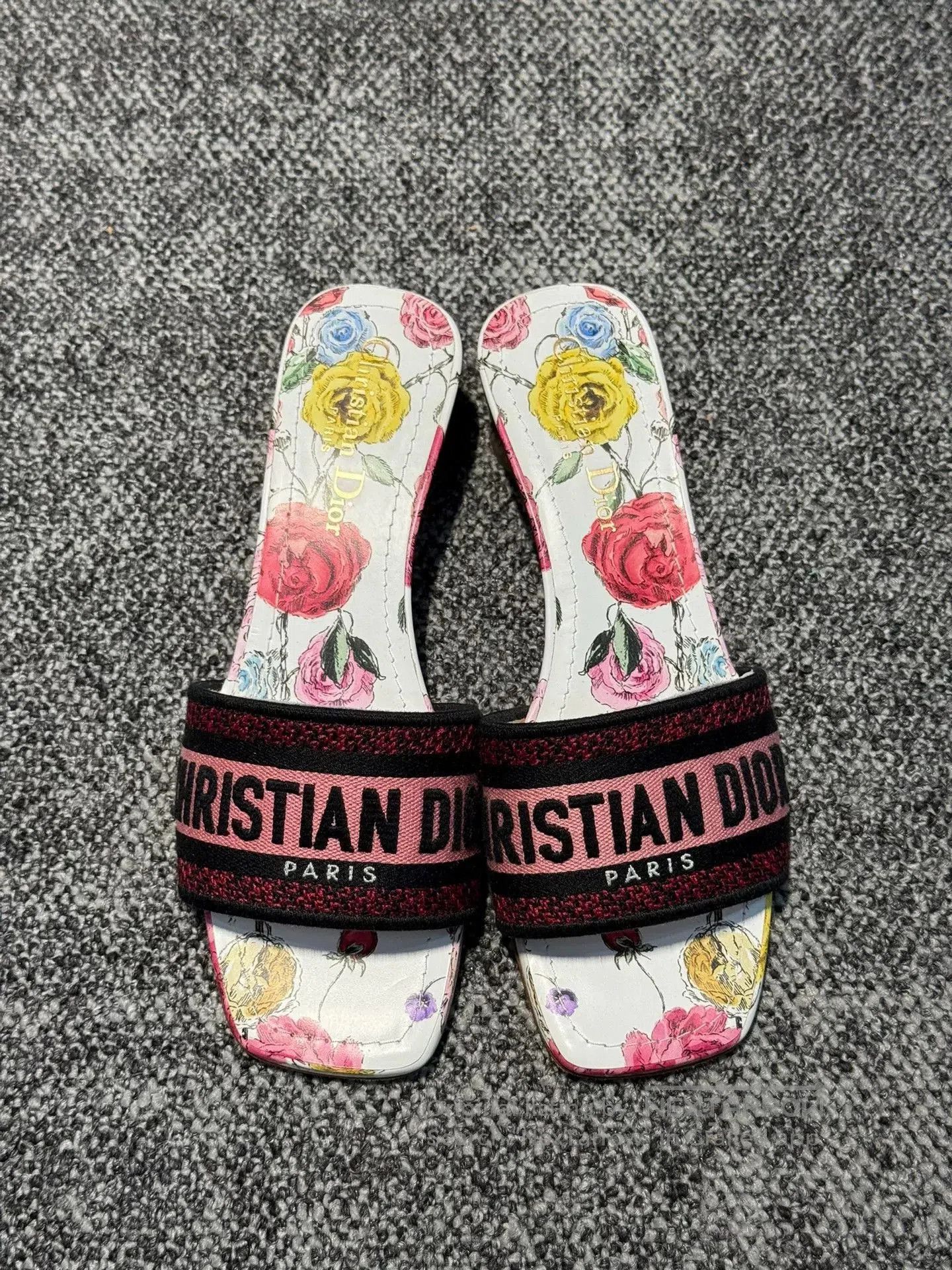 Dior Dior Floral Print High Heel Sandals. Size US 5 / IT 35 - 1 Thumbnail
